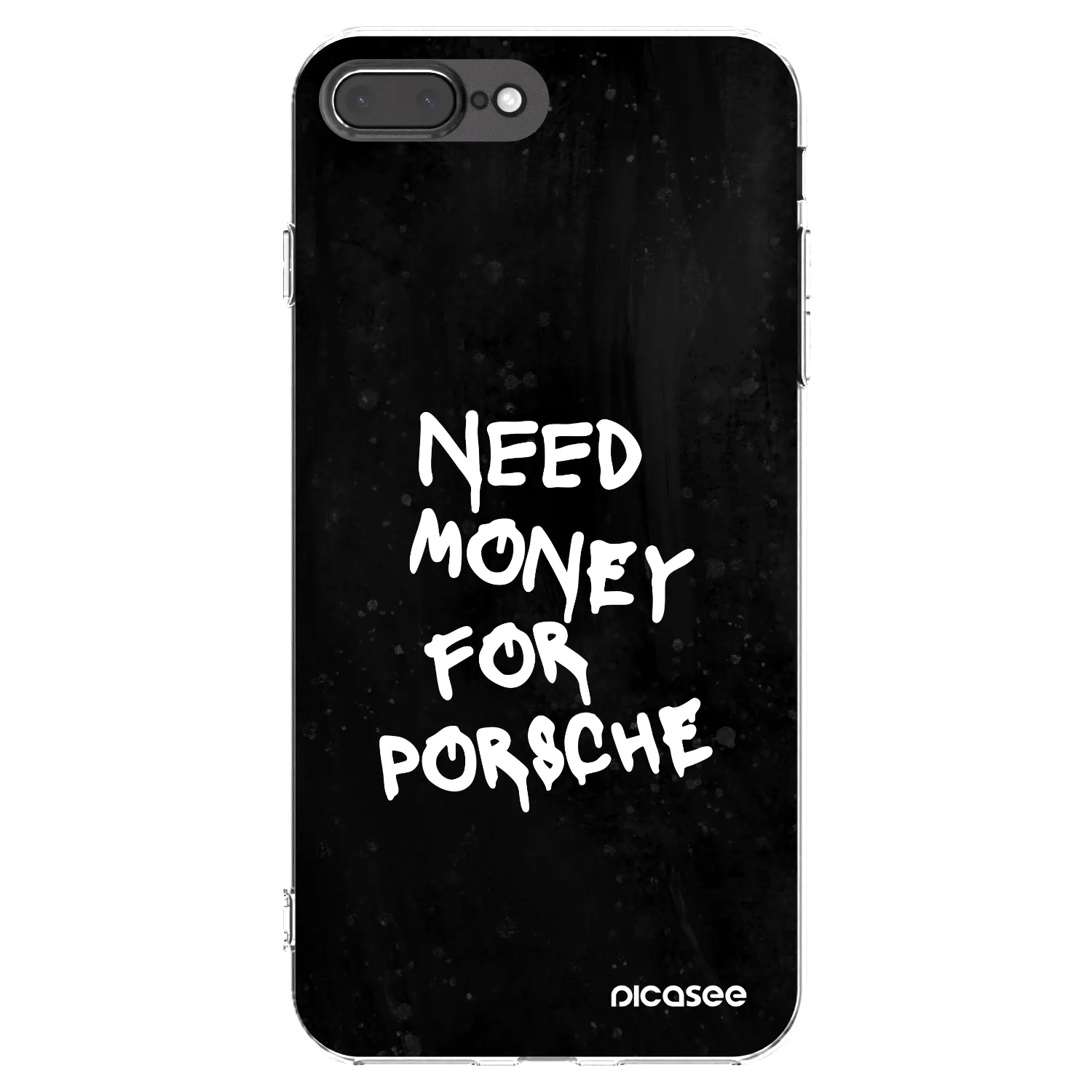 Picasee átlátszó szilikon tok az alábbi mobiltelefonokra Apple iPhone 7 Plus - Black Dollar