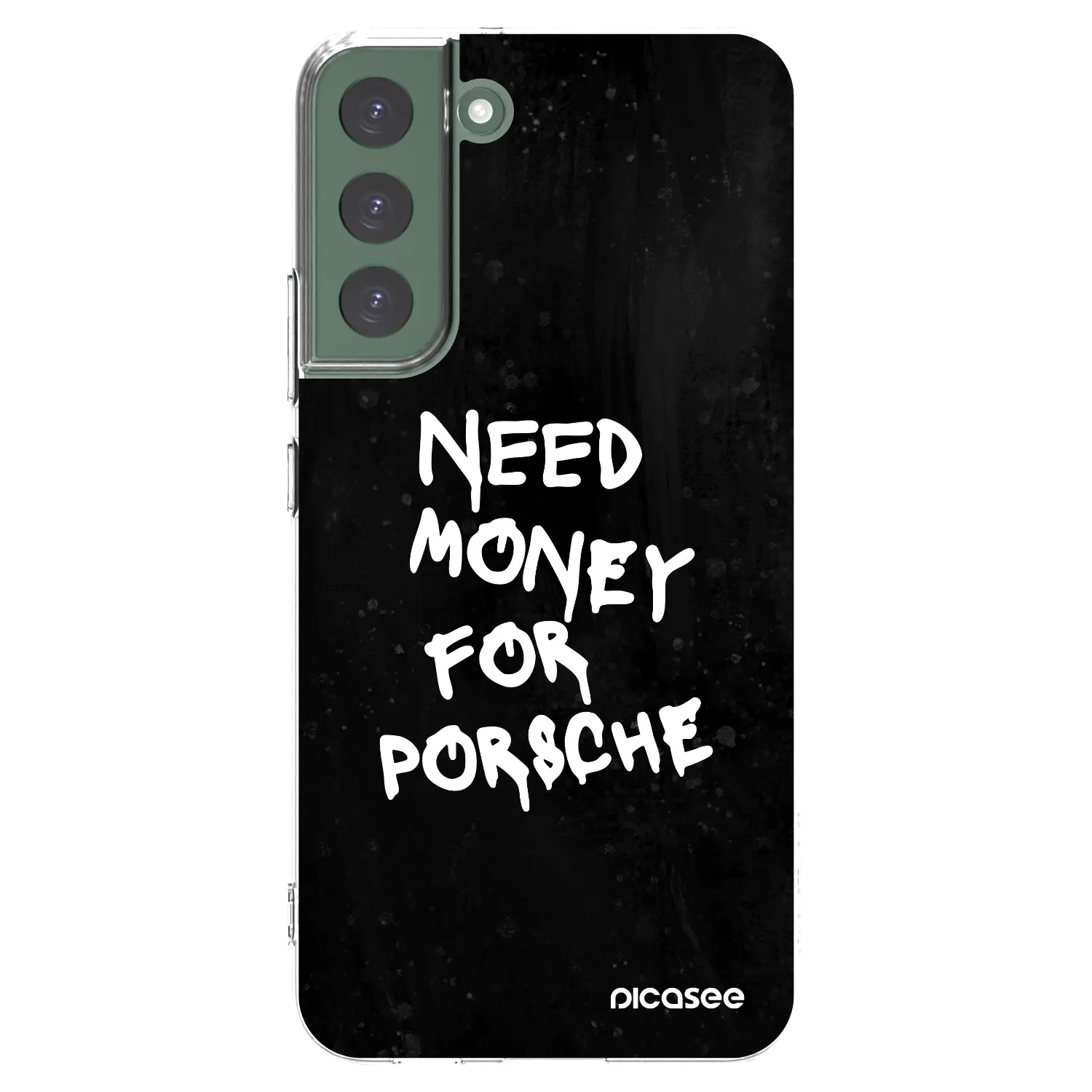 Picasee átlátszó szilikon tok az alábbi mobiltelefonokra Samsung Galaxy S22+ 5G - Black Dollar