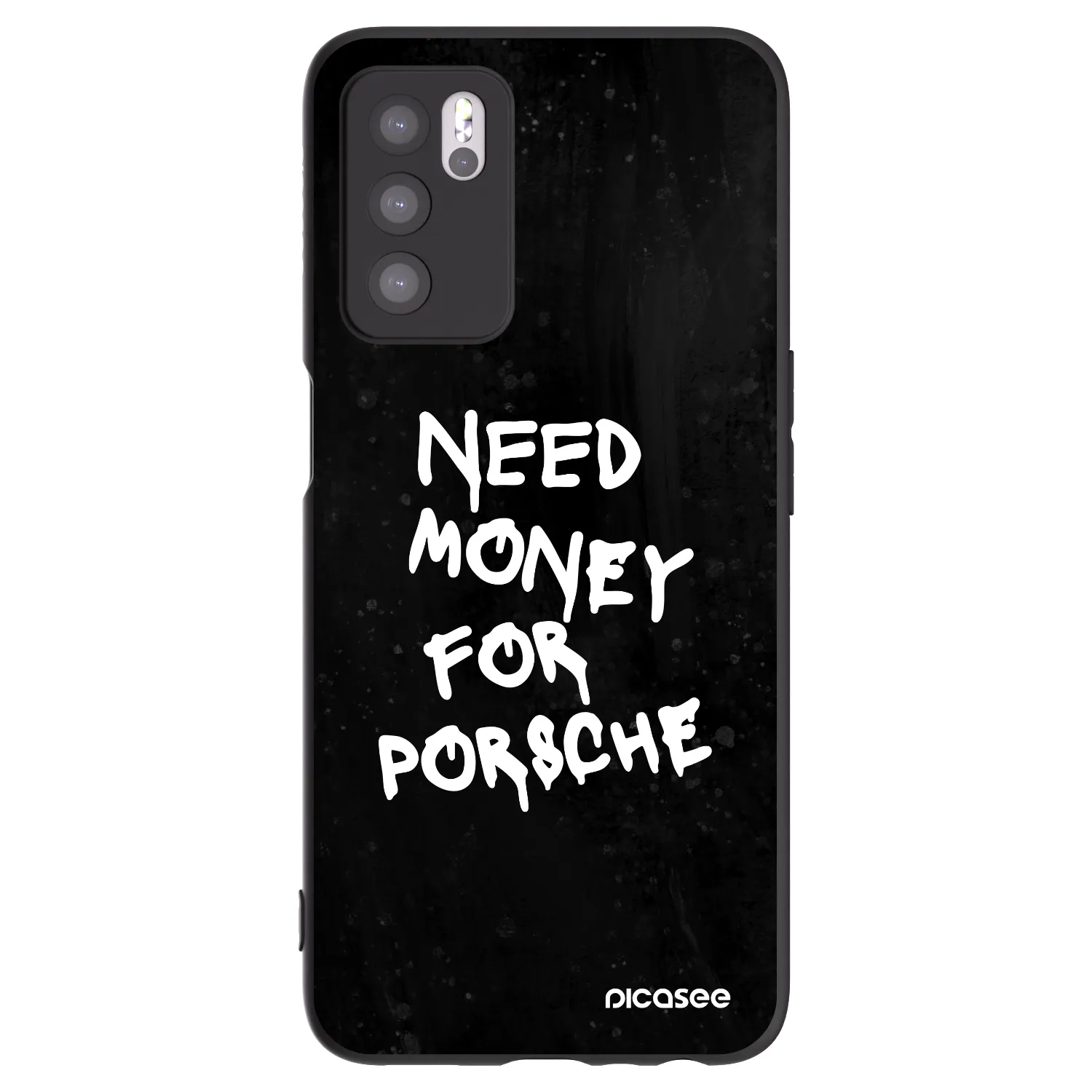 Picasee fekete szilikon tok az alábbi mobiltelefonokra OPPO A16s - Black Dollar