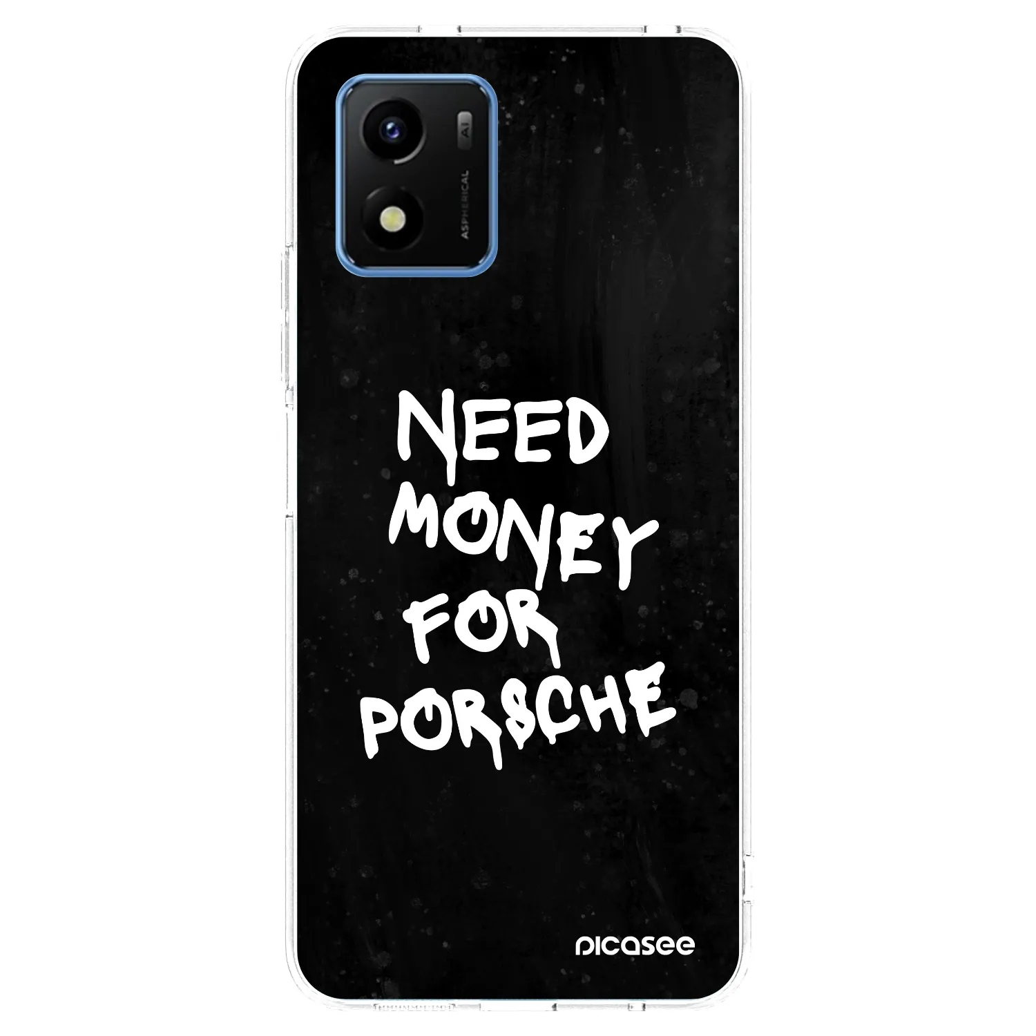Picasee átlátszó szilikon tok az alábbi mobiltelefonokra Vivo Y01 - Black Dollar