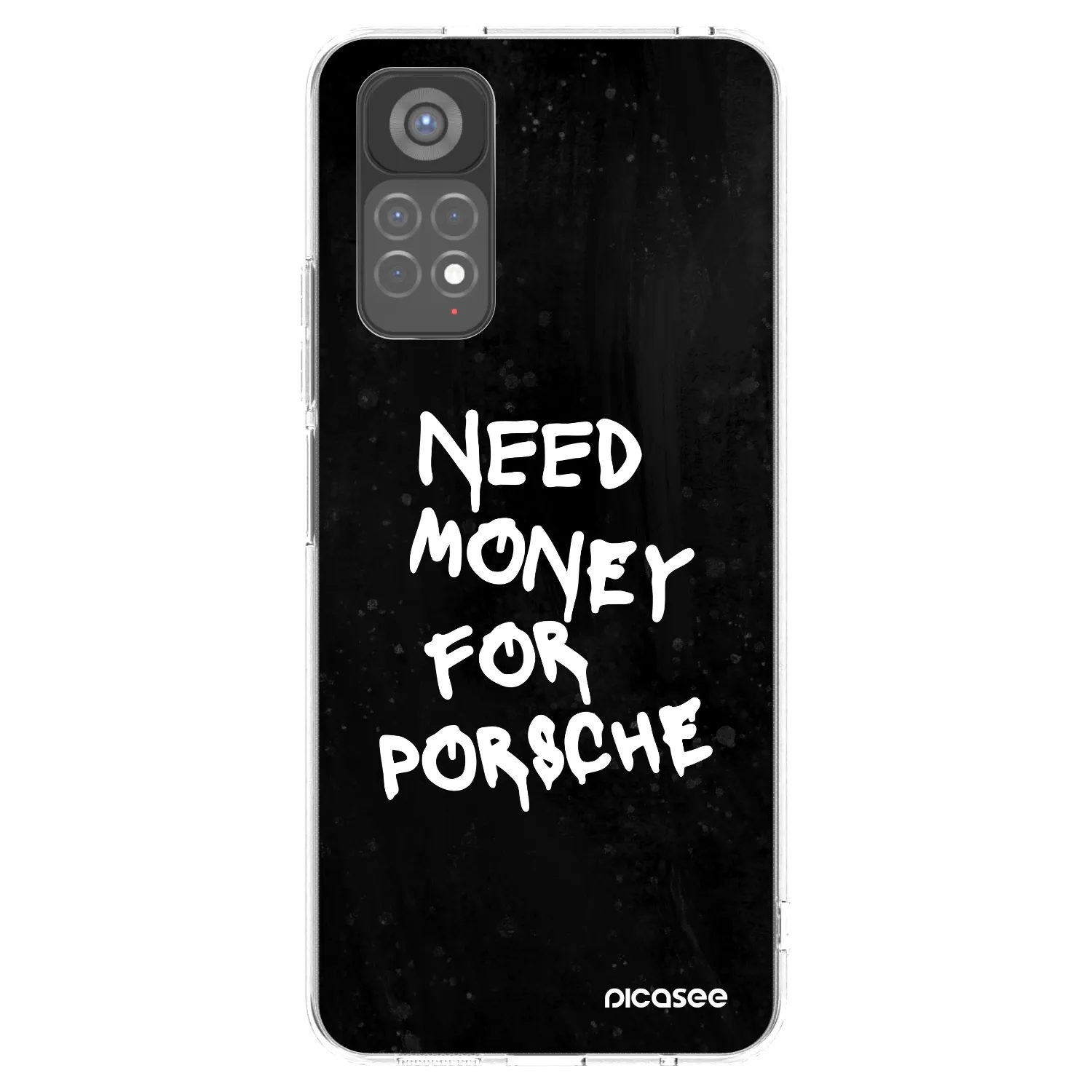Picasee átlátszó szilikon tok az alábbi mobiltelefonokra Xiaomi Redmi Note 11S 5G - Black Dollar