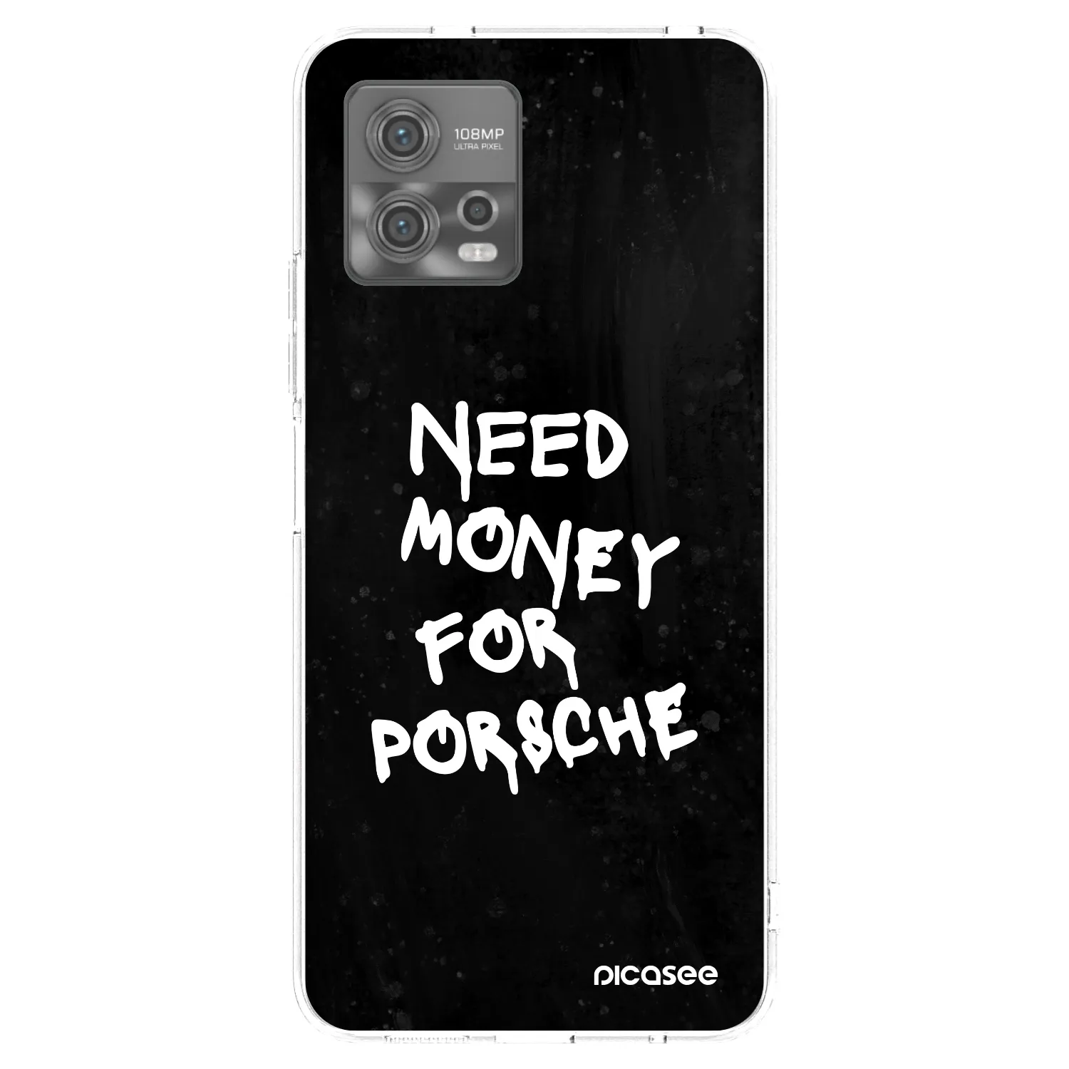 Picasee átlátszó szilikon tok az alábbi mobiltelefonokra Motorola Moto G72 - Black Dollar