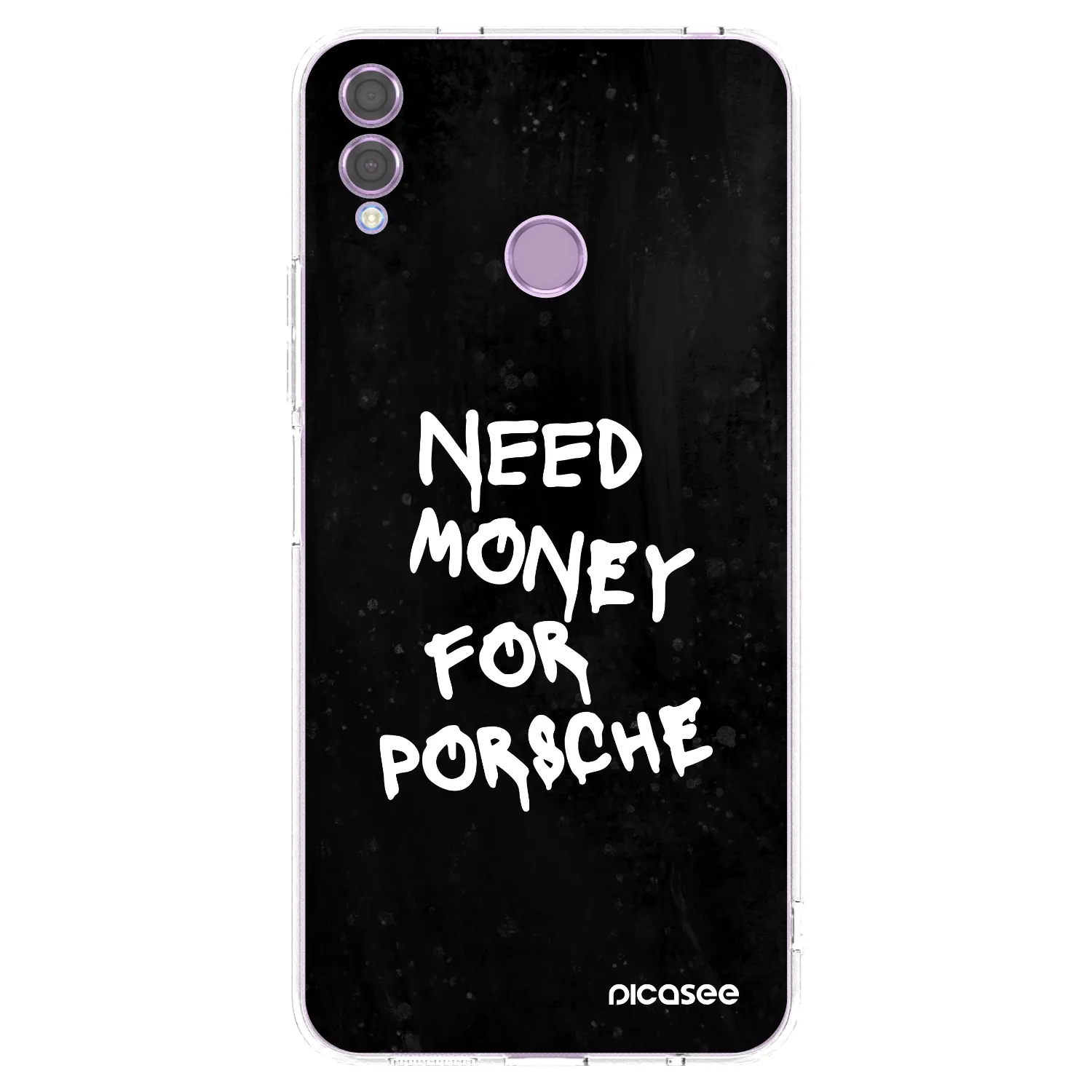 Picasee átlátszó szilikon tok az alábbi mobiltelefonokra Honor 8X - Black Dollar