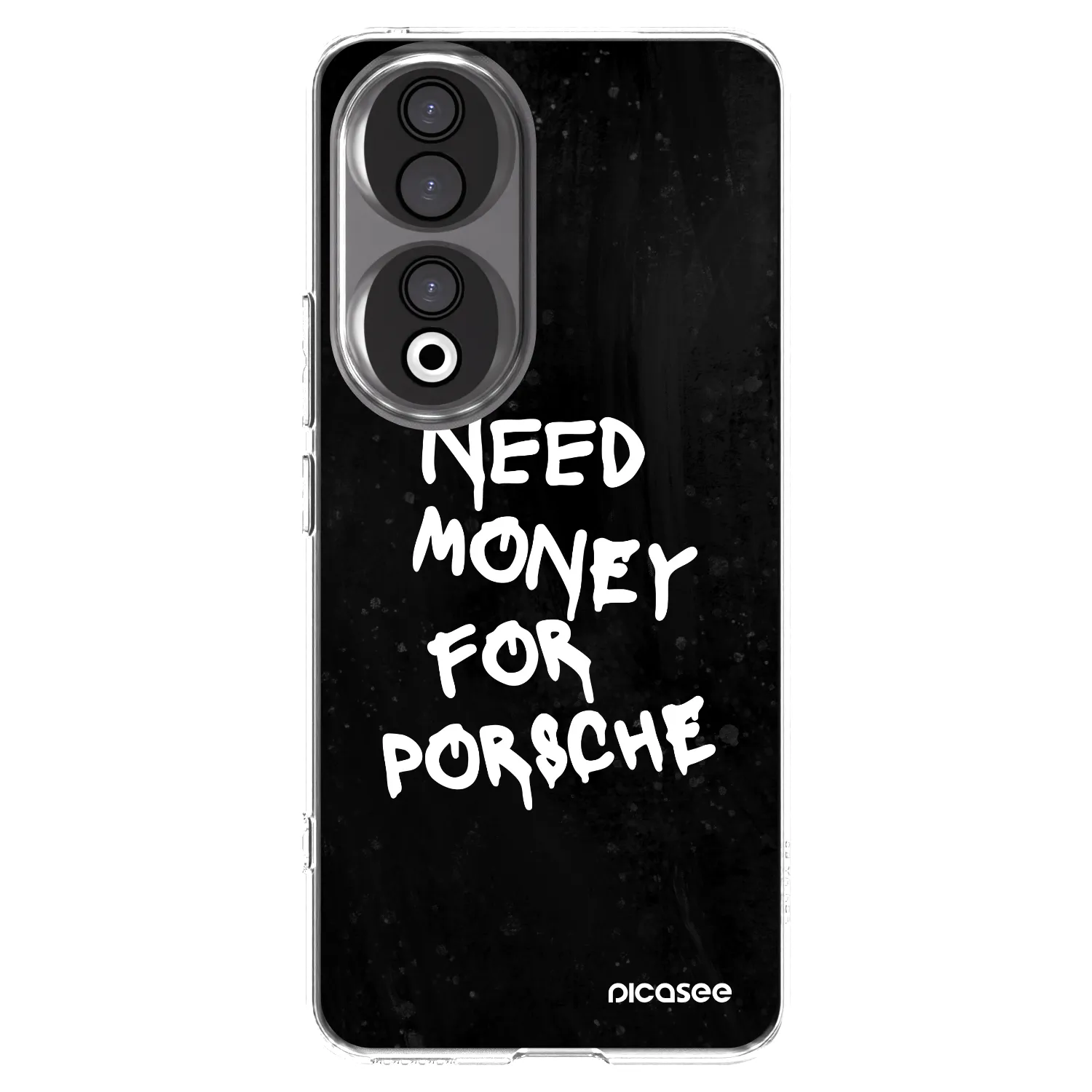 Picasee átlátszó szilikon tok az alábbi mobiltelefonokra Honor 90 5G - Black Dollar
