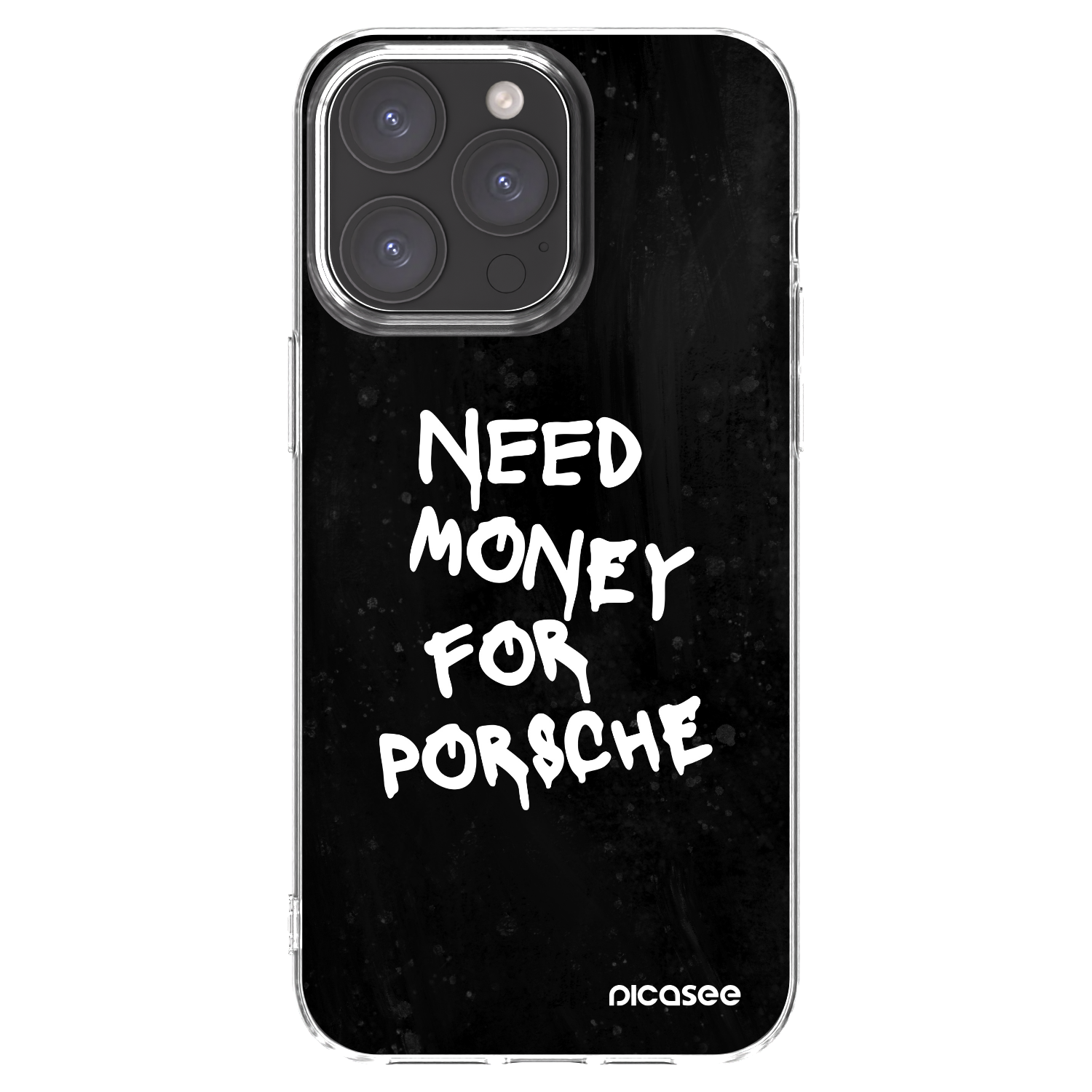 Picasee átlátszó szilikon tok az alábbi mobiltelefonokra Apple iPhone 15 Pro Max - Black Dollar