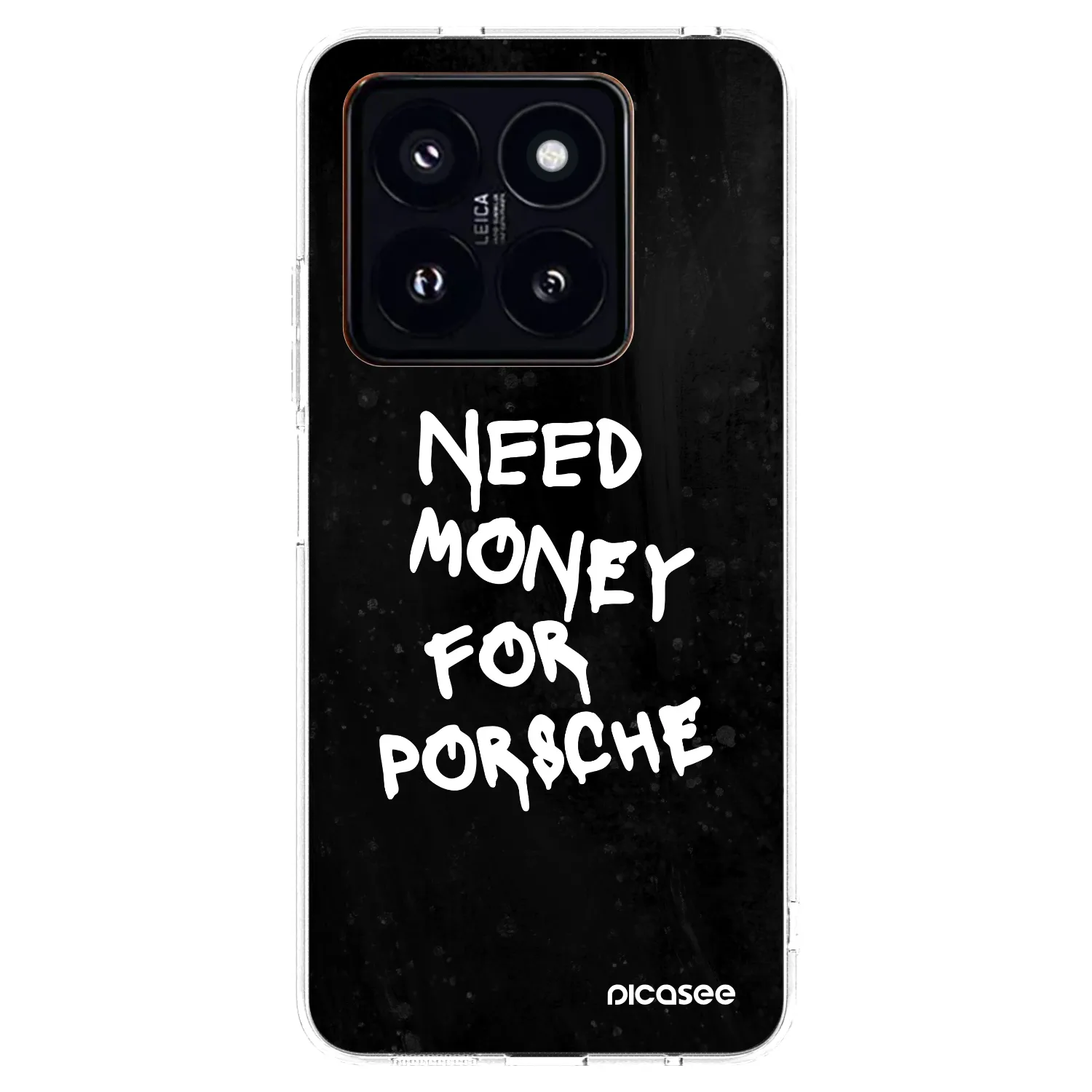 Picasee átlátszó szilikon tok az alábbi mobiltelefonokra Xiaomi 14 Pro - Black Dollar