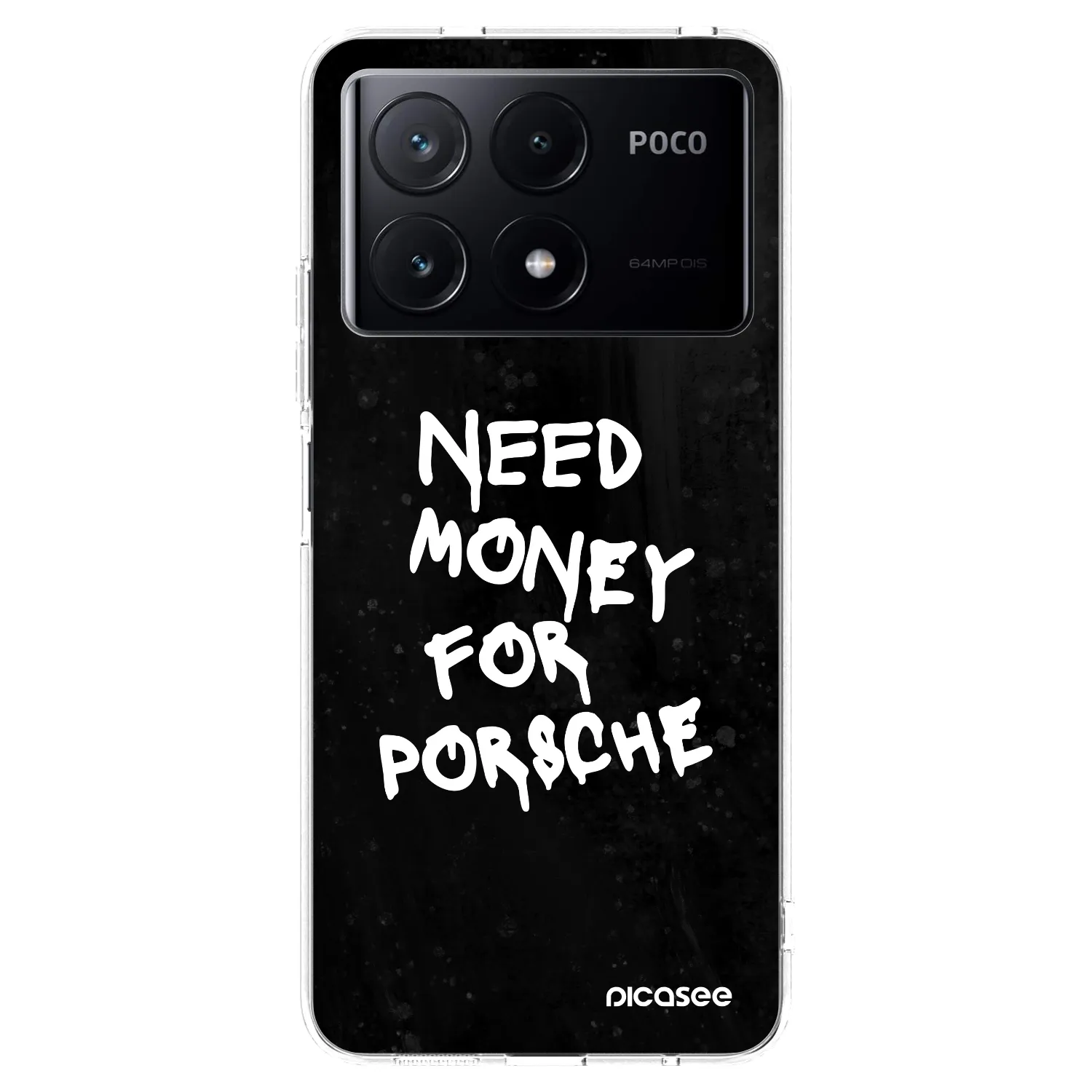 Picasee átlátszó szilikon tok az alábbi mobiltelefonokra Xiaomi Poco X6 Pro - Black Dollar