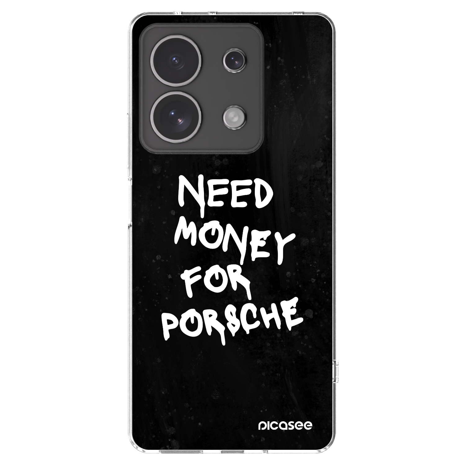 Picasee átlátszó szilikon tok az alábbi mobiltelefonokra Xiaomi Redmi Note 13 4G - Black Dollar