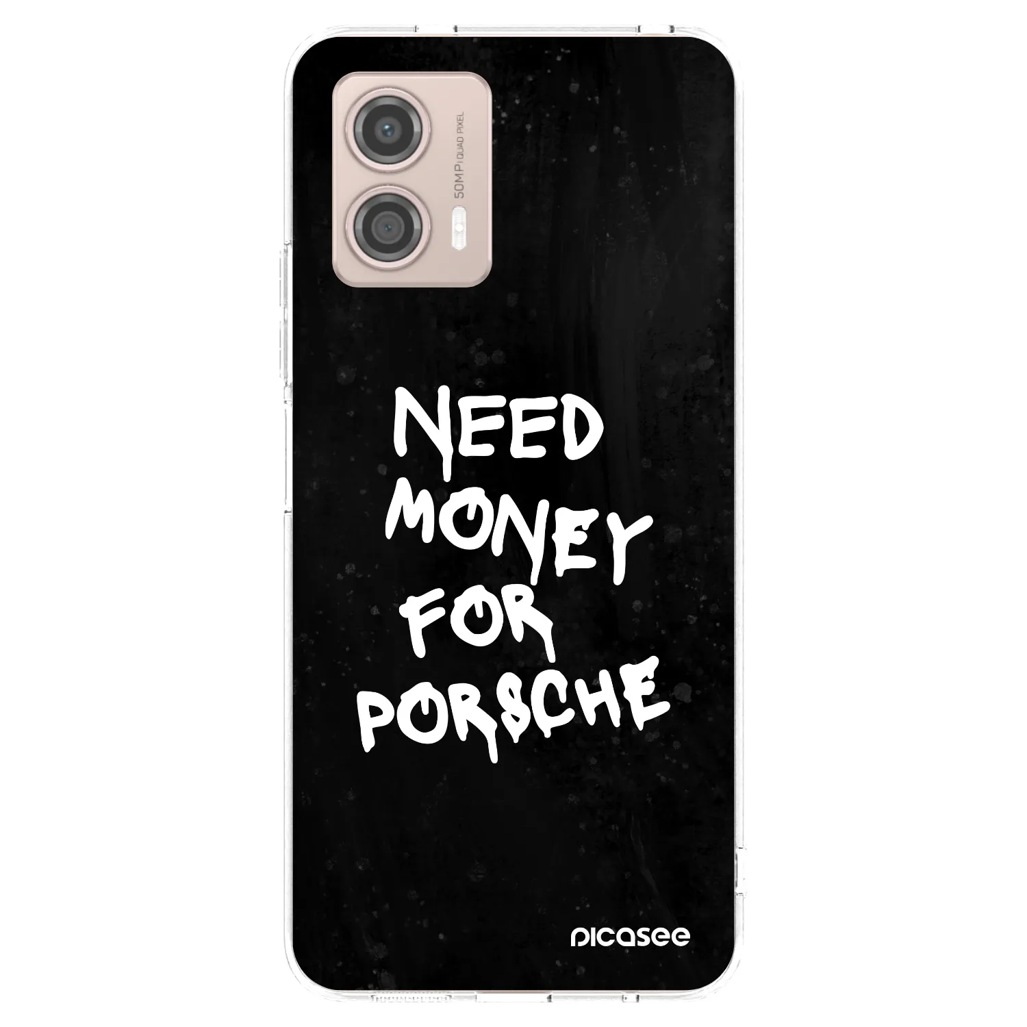 Picasee átlátszó szilikon tok az alábbi mobiltelefonokra Motorola Moto G53 5G - Black Dollar