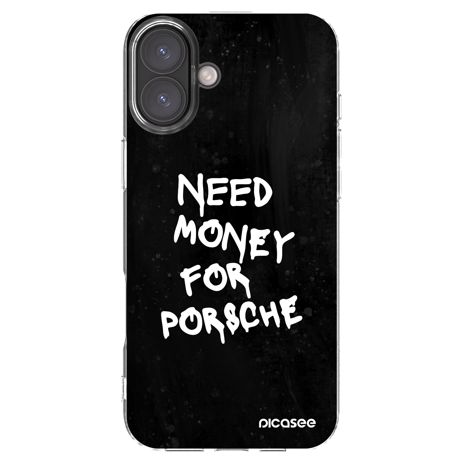 Picasee átlátszó szilikon tok az alábbi mobiltelefonokra Apple iPhone 16 Plus - Black Dollar