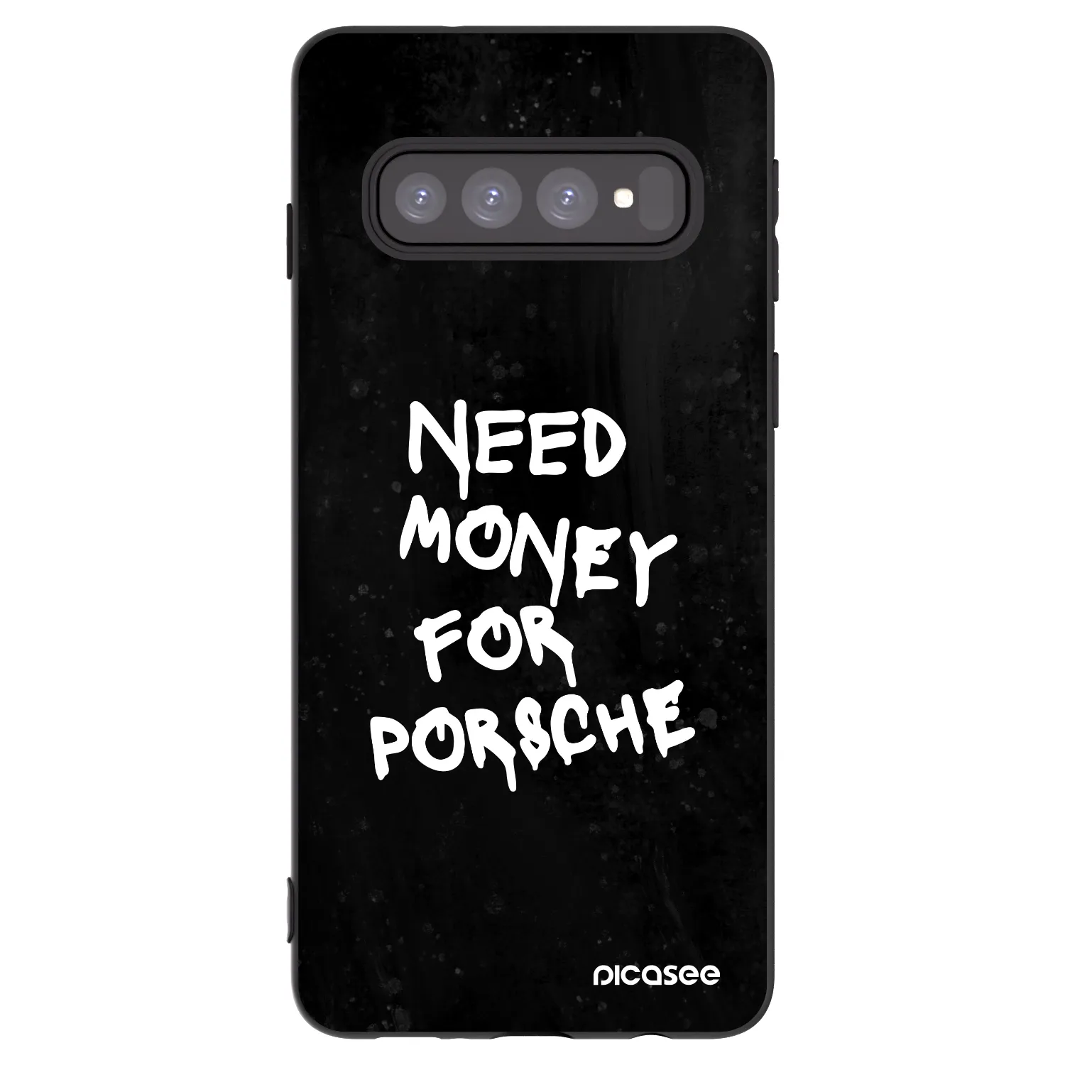 Picasee fekete szilikon tok az alábbi mobiltelefonokra Samsung Galaxy S10 G973 - Black Dollar
