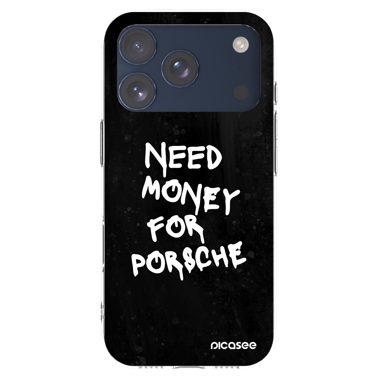 Picasee átlátszó szilikon tok az alábbi mobiltelefonokra Apple iPhone 17 Pro - Black Dollar