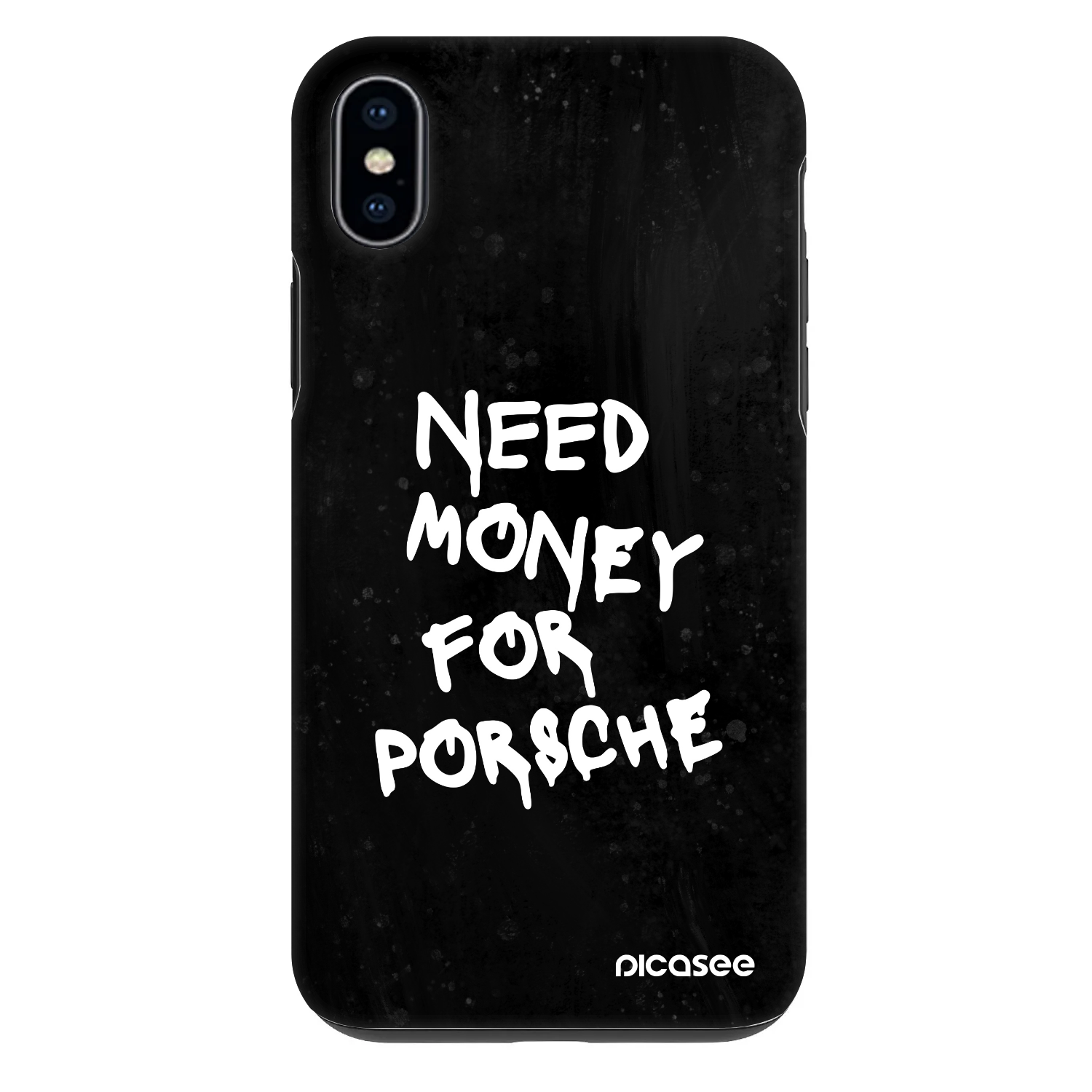 Picasee Fashion Case Apple iPhone XS Max - Black Dollar