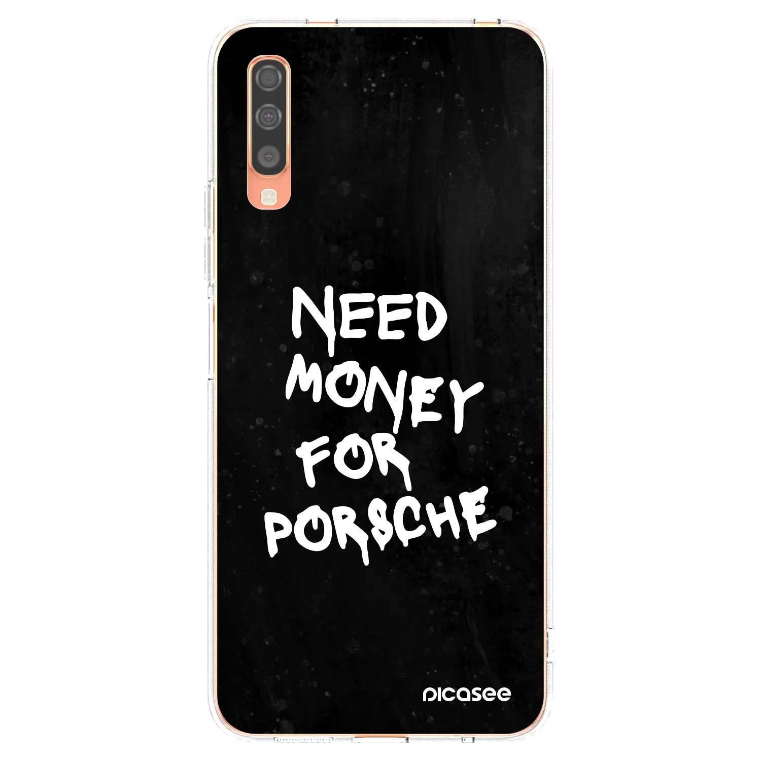 Picasee átlátszó szilikon tok az alábbi mobiltelefonokra Samsung Galaxy A70 A705F - Black Dollar