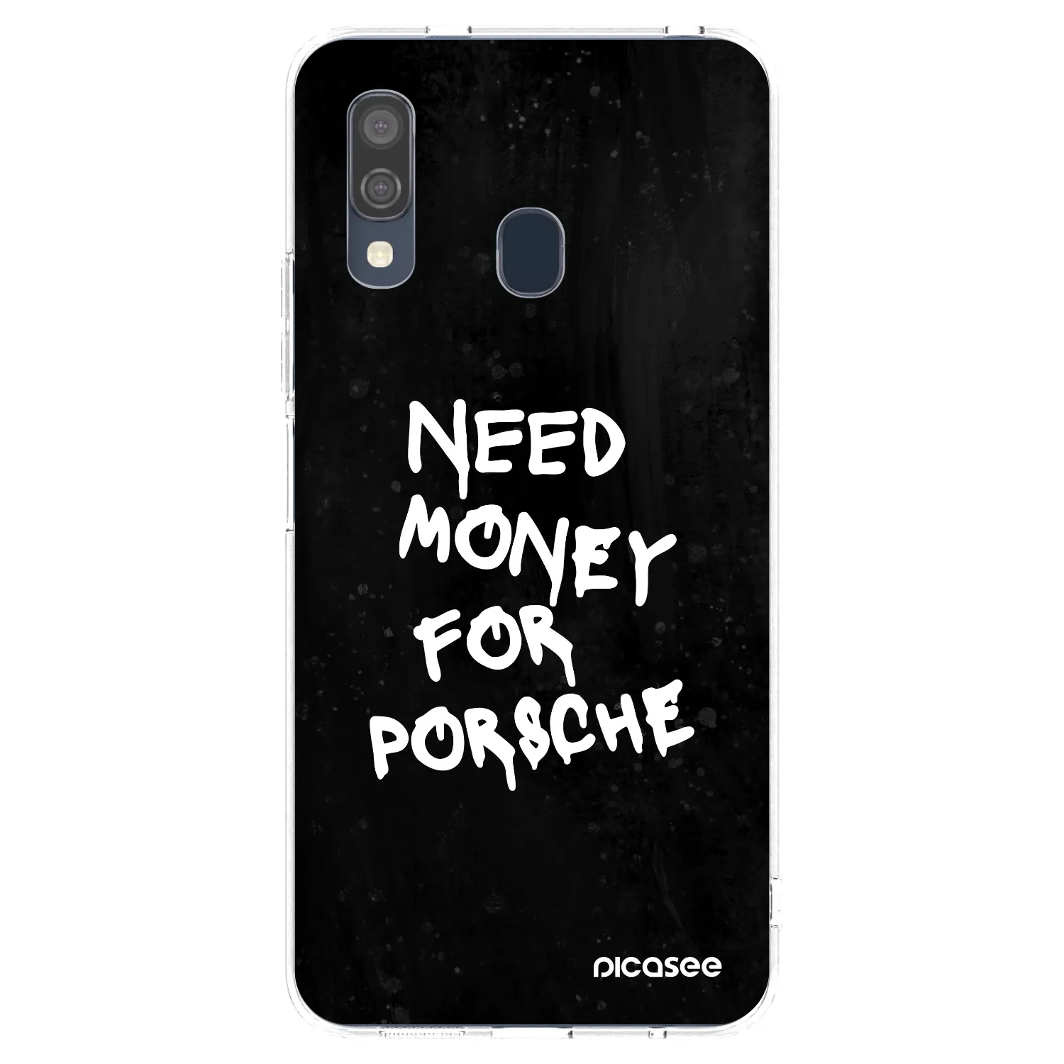Picasee átlátszó szilikon tok az alábbi mobiltelefonokra Samsung Galaxy A40 A405F - Black Dollar