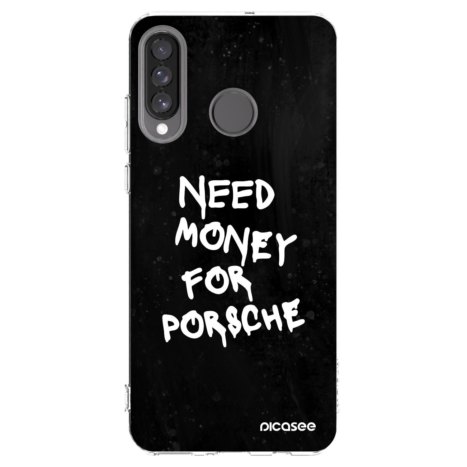 Picasee átlátszó szilikon tok az alábbi mobiltelefonokra Huawei P30 Lite - Black Dollar