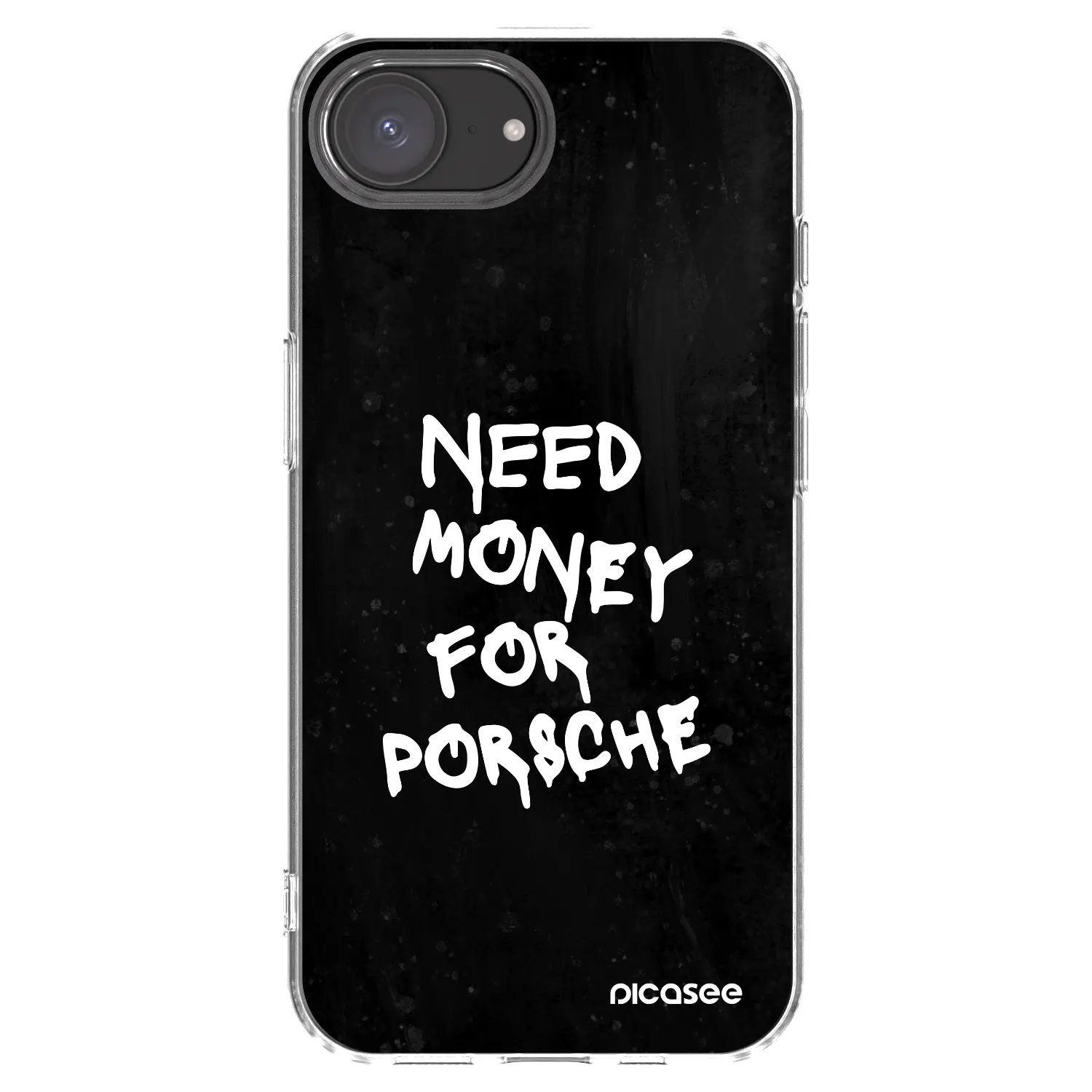 Picasee átlátszó szilikon tok az alábbi mobiltelefonokra Apple iPhone 17e - Black Dollar