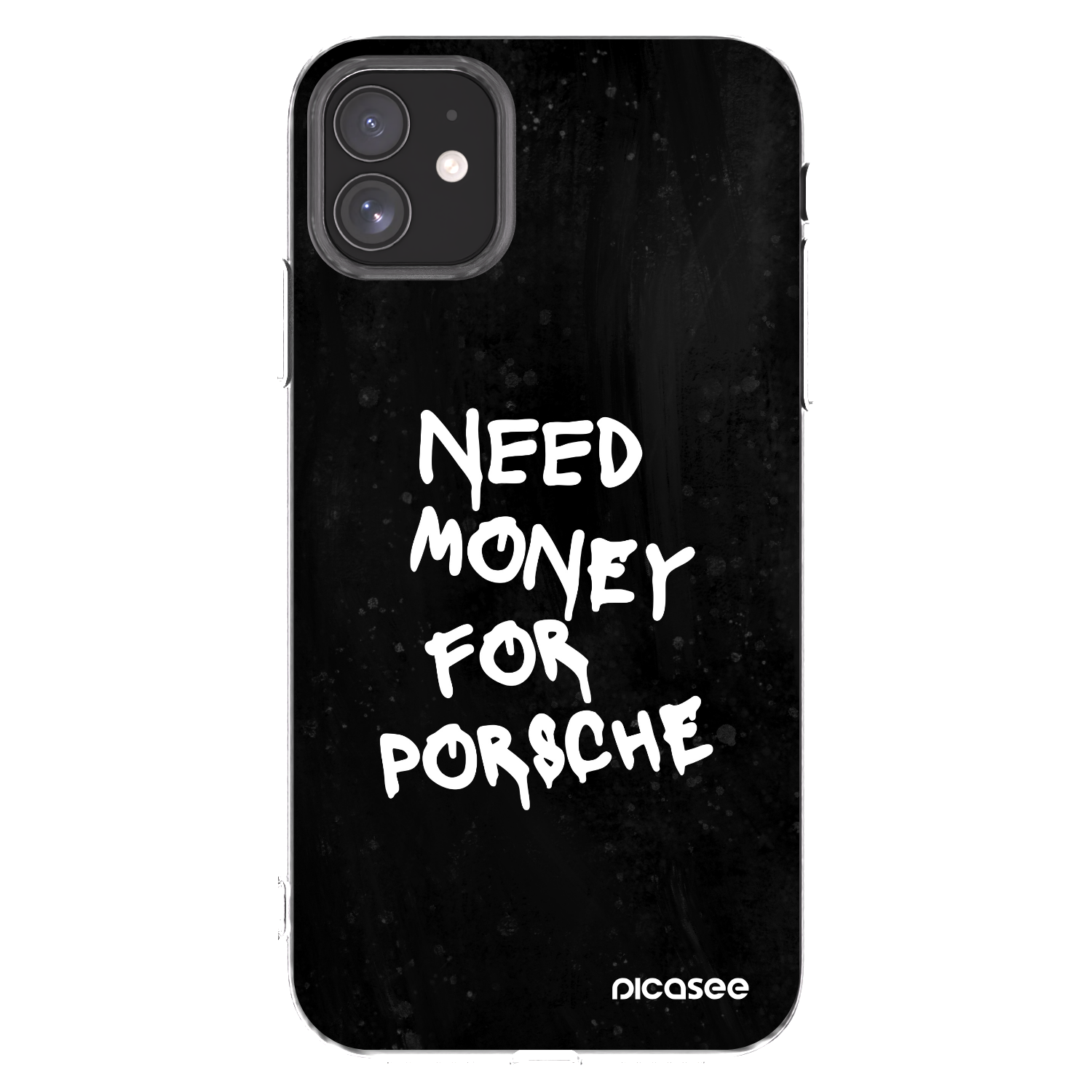 Picasee átlátszó szilikon tok az alábbi mobiltelefonokra Apple iPhone 11 - Black Dollar