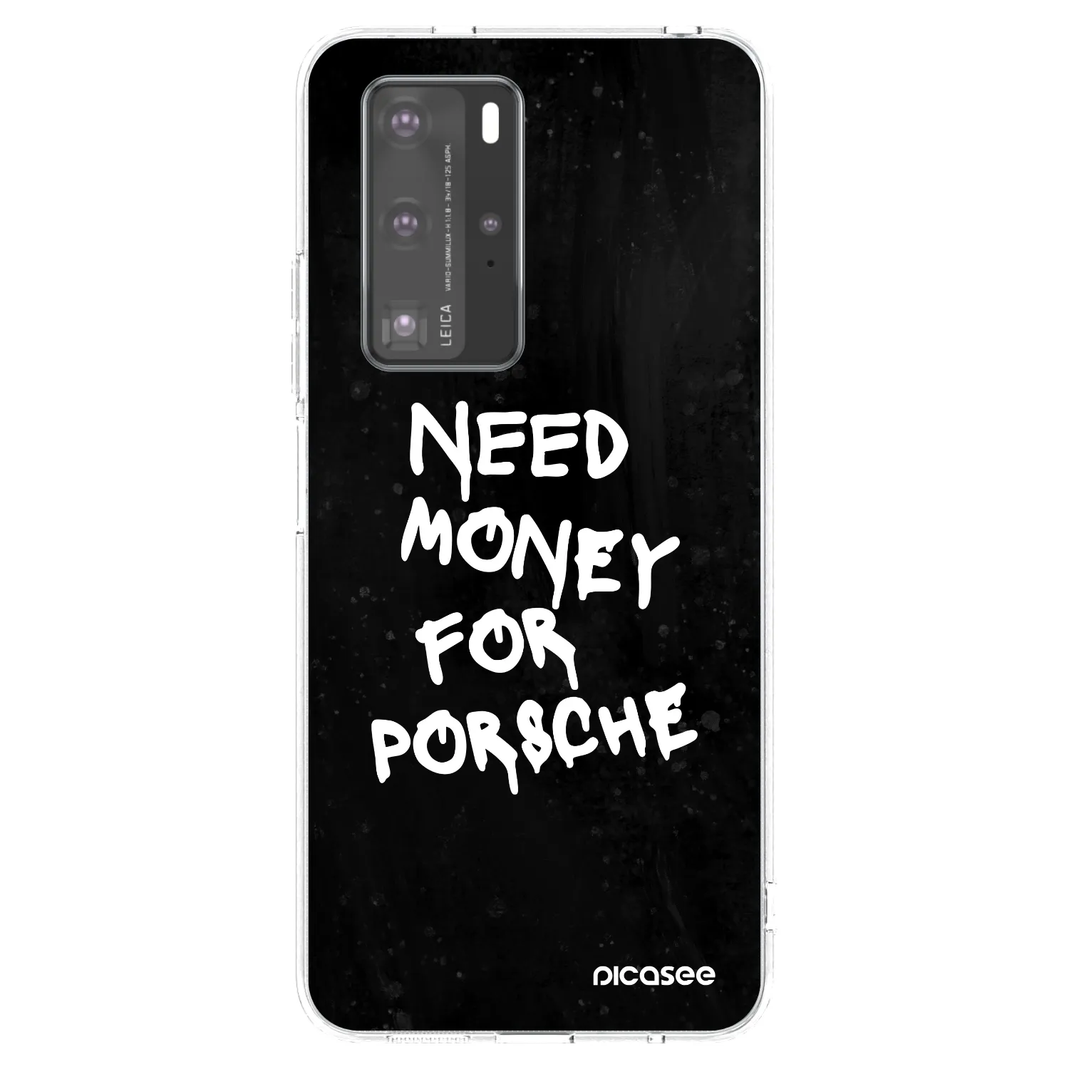 Picasee átlátszó szilikon tok az alábbi mobiltelefonokra Huawei P40 Pro - Black Dollar