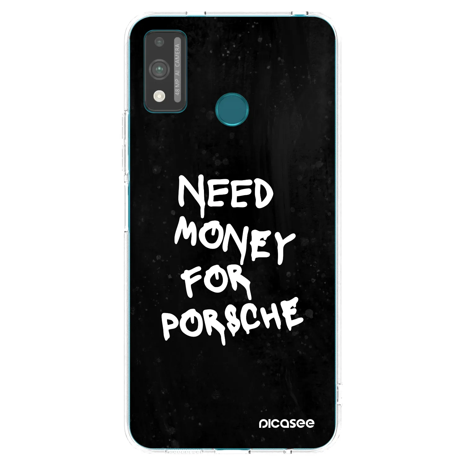 Picasee átlátszó szilikon tok az alábbi mobiltelefonokra Honor 9X Lite - Black Dollar
