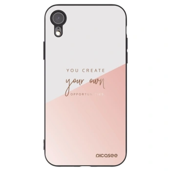 Picasee fekete szilikon tok az alábbi mobiltelefonokra Apple iPhone XR - You create your own opportunities