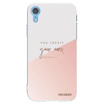 Picasee átlátszó szilikon tok az alábbi mobiltelefonokra Apple iPhone XR - You create your own opportunities