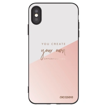Picasee fekete szilikon tok az alábbi mobiltelefonokra Apple iPhone XS Max - You create your own opportunities