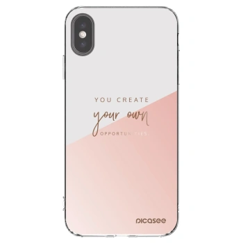 Picasee átlátszó szilikon tok az alábbi mobiltelefonokra Apple iPhone XS Max - You create your own opportunities