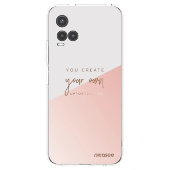 Picasee átlátszó szilikon tok az alábbi mobiltelefonokra Vivo Y33s - You create your own opportunities