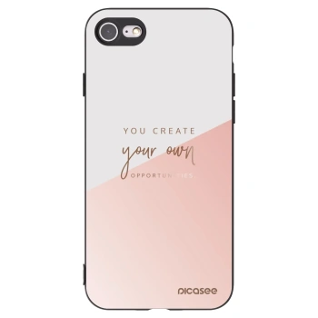 Picasee fekete szilikon tok az alábbi mobiltelefonokra Apple iPhone 7 - You create your own opportunities