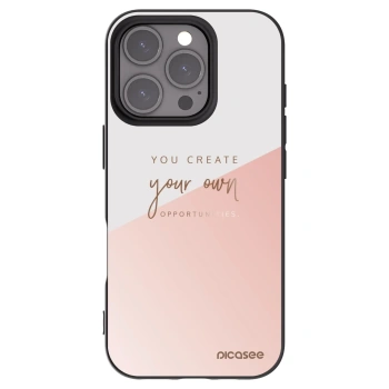 Picasee fekete szilikon tok az alábbi mobiltelefonokra Apple iPhone 16 Pro - You create your own opportunities