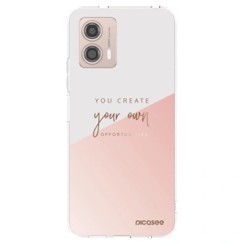 Picasee átlátszó szilikon tok az alábbi mobiltelefonokra Motorola Moto G53 5G - You create your own opportunities
