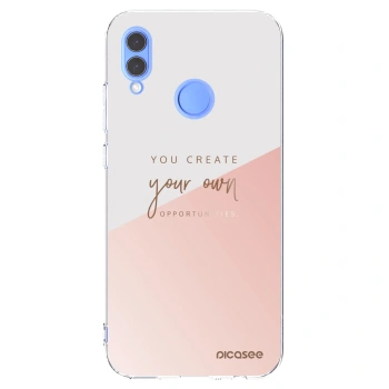 Picasee átlátszó szilikon tok az alábbi mobiltelefonokra Huawei P Smart 2019 - You create your own opportunities