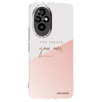 Picasee átlátszó szilikon tok az alábbi mobiltelefonokra Honor 200 Pro 5G - You create your own opportunities