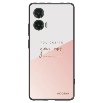 Picasee fekete szilikon tok az alábbi mobiltelefonokra Motorola Moto G35 5G - You create your own opportunities