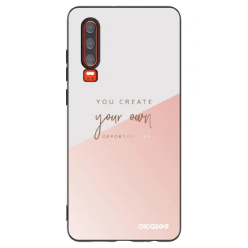 Picasee fekete szilikon tok az alábbi mobiltelefonokra Huawei P30 - You create your own opportunities