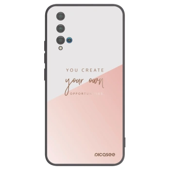 Picasee fekete szilikon tok az alábbi mobiltelefonokra Huawei Nova 5T - You create your own opportunities
