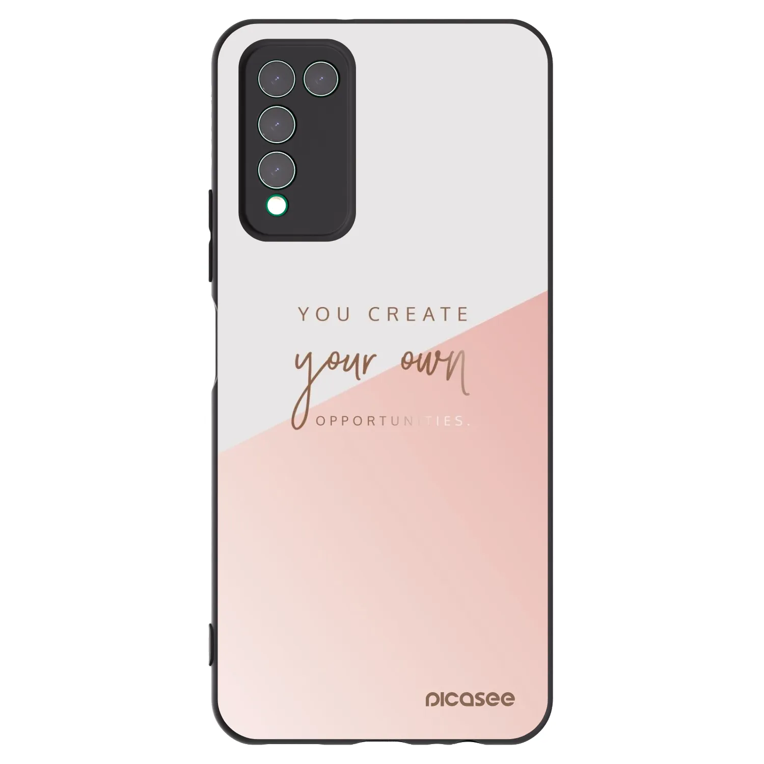 Picasee fekete szilikon tok az alábbi mobiltelefonokra Honor 10X Lite - You create your own opportunities