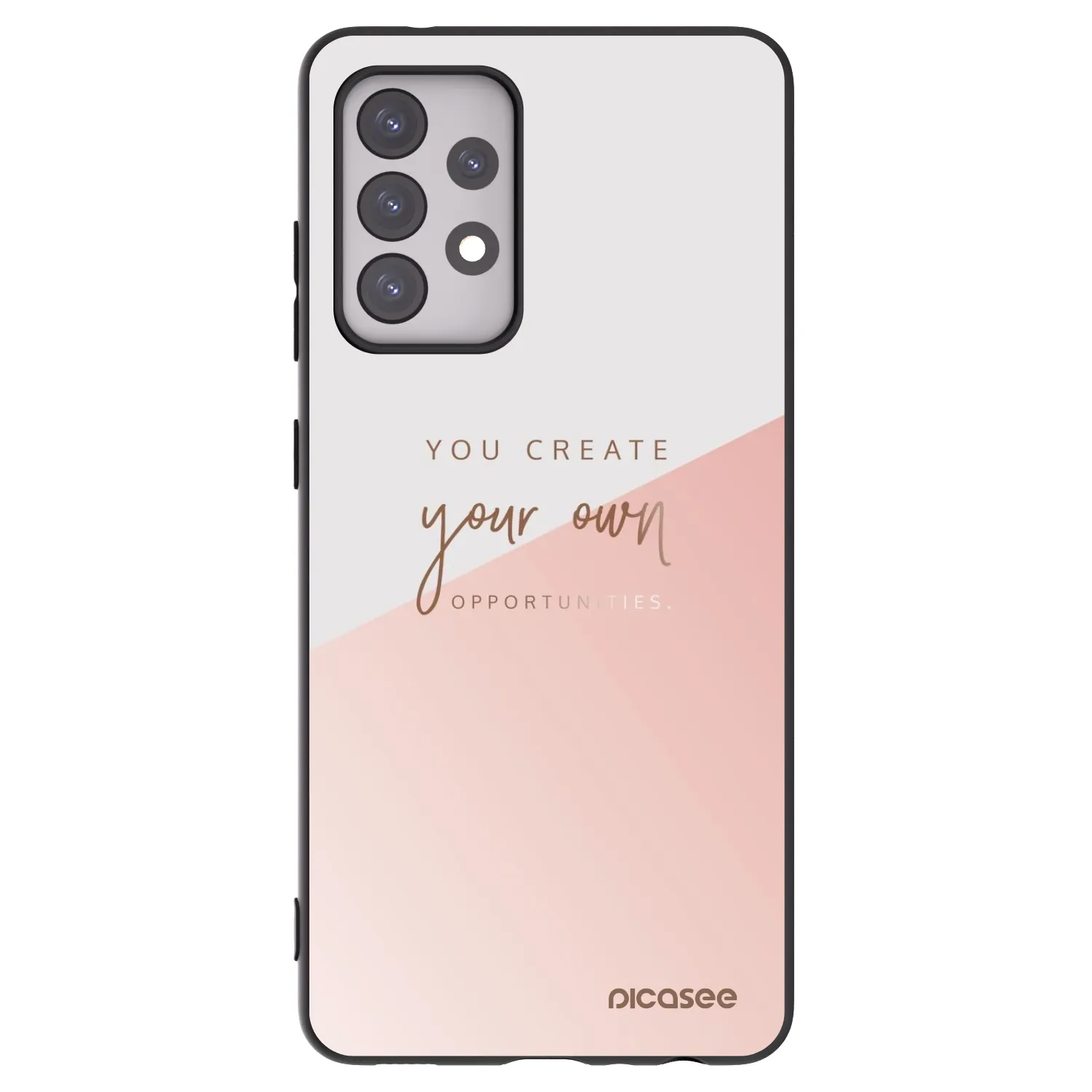 Picasee fekete szilikon tok az alábbi mobiltelefonokra Samsung Galaxy A52 5G A525F - You create your own opportunities
