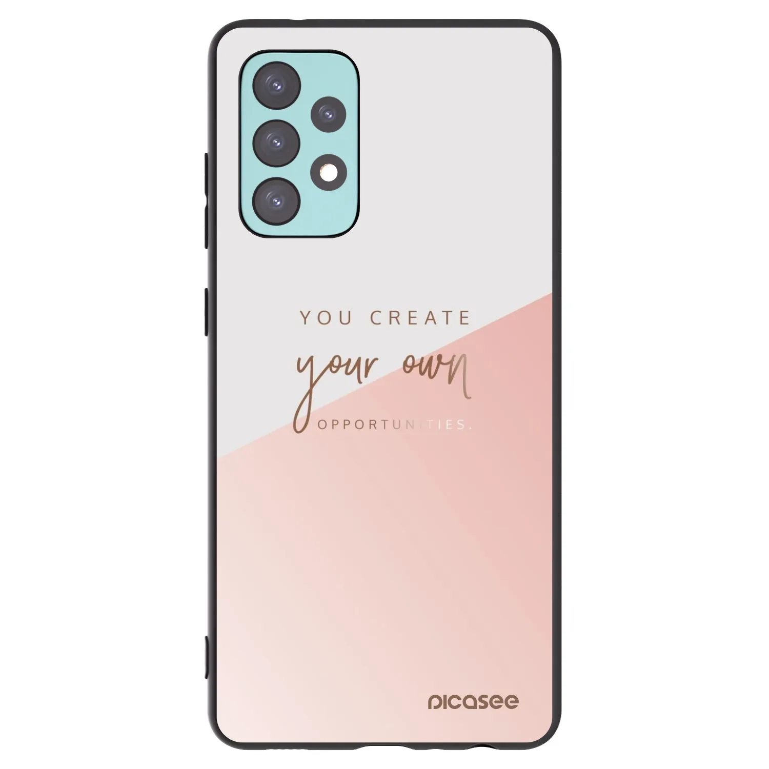 Picasee fekete szilikon tok az alábbi mobiltelefonokra Samsung Galaxy A72 A725F - You create your own opportunities