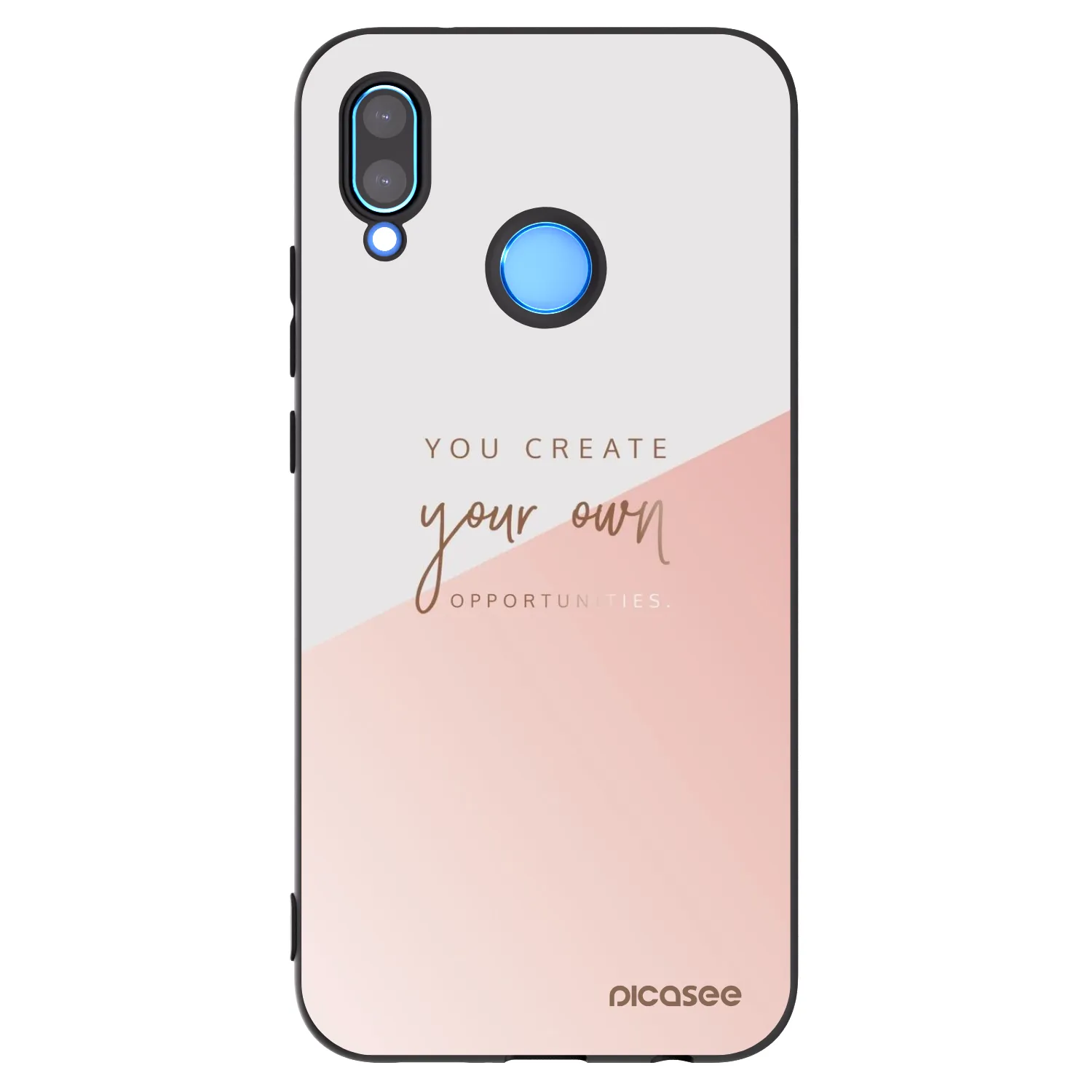Picasee fekete szilikon tok az alábbi mobiltelefonokra Huawei P20 Lite - You create your own opportunities