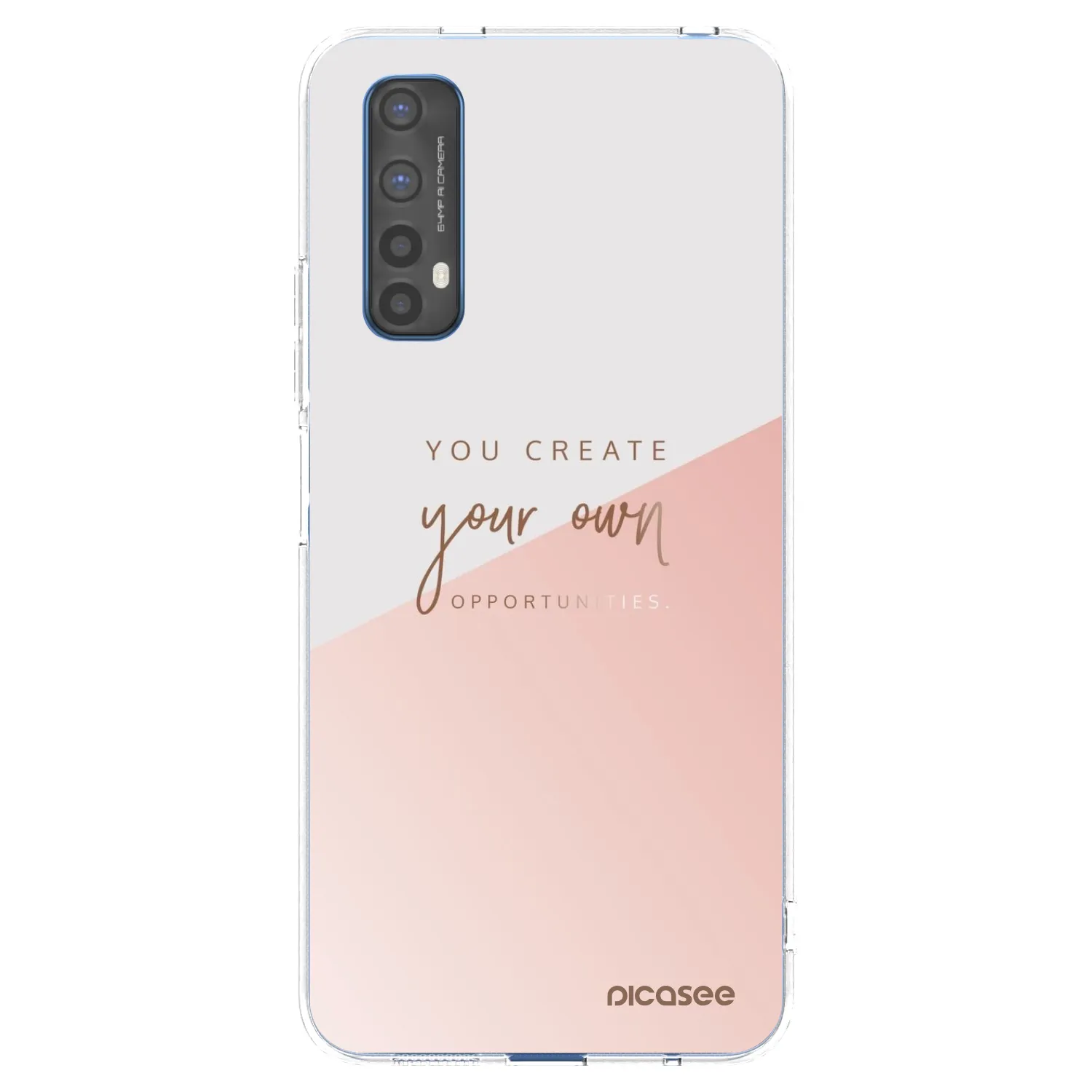 Picasee átlátszó szilikon tok az alábbi mobiltelefonokra Realme 7 - You create your own opportunities