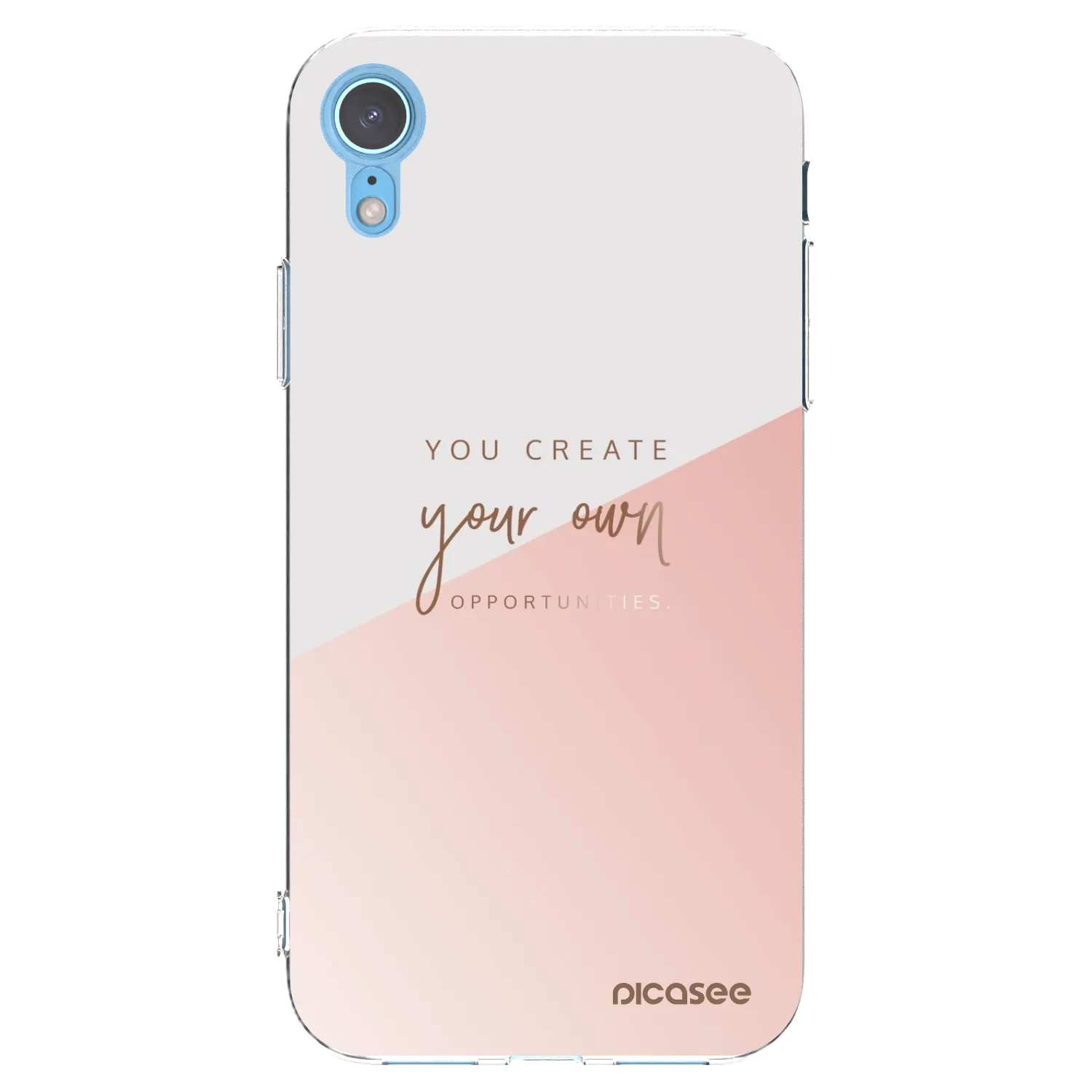 Picasee átlátszó szilikon tok az alábbi mobiltelefonokra Apple iPhone XR - You create your own opportunities
