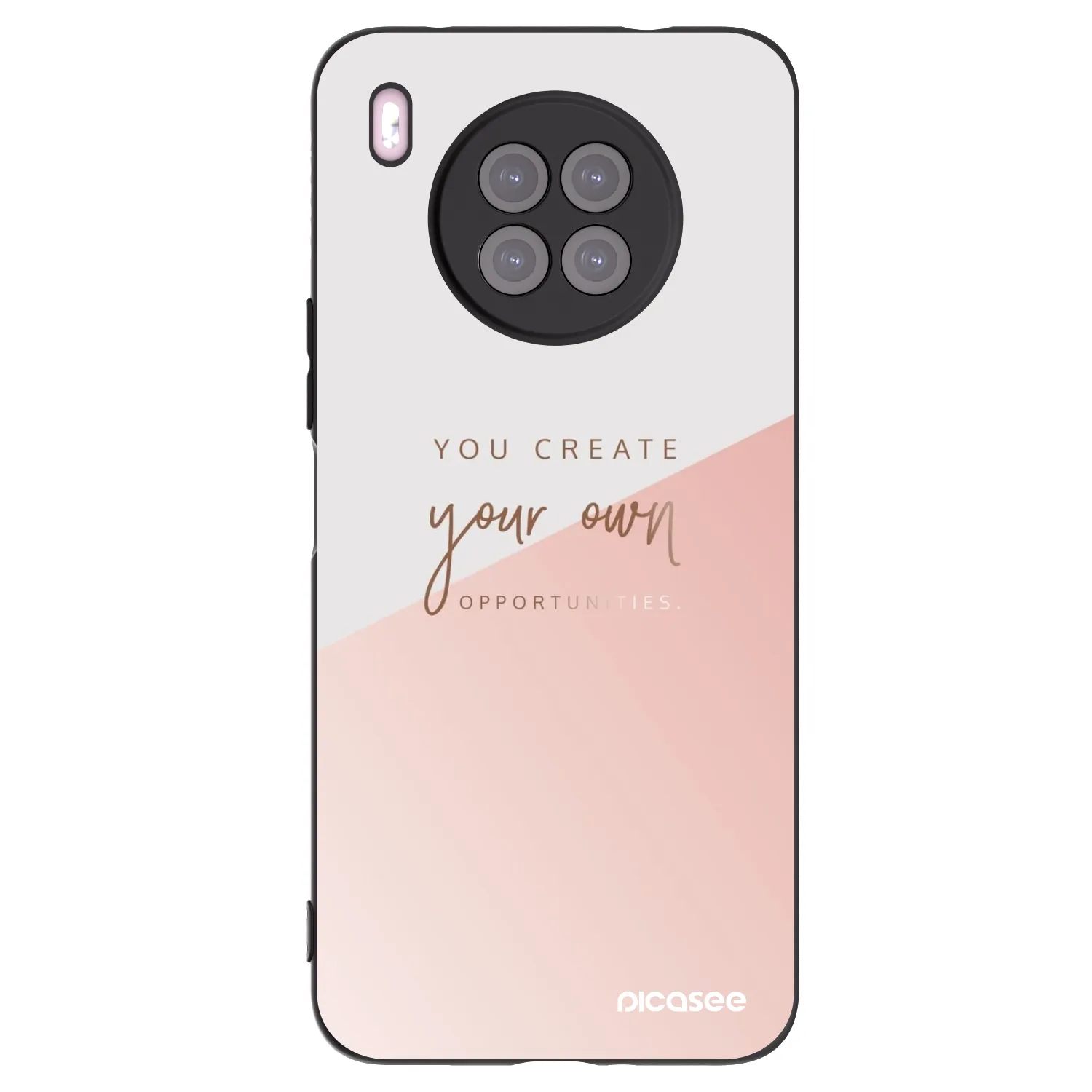 Picasee fekete szilikon tok az alábbi mobiltelefonokra Huawei Nova 8i - You create your own opportunities