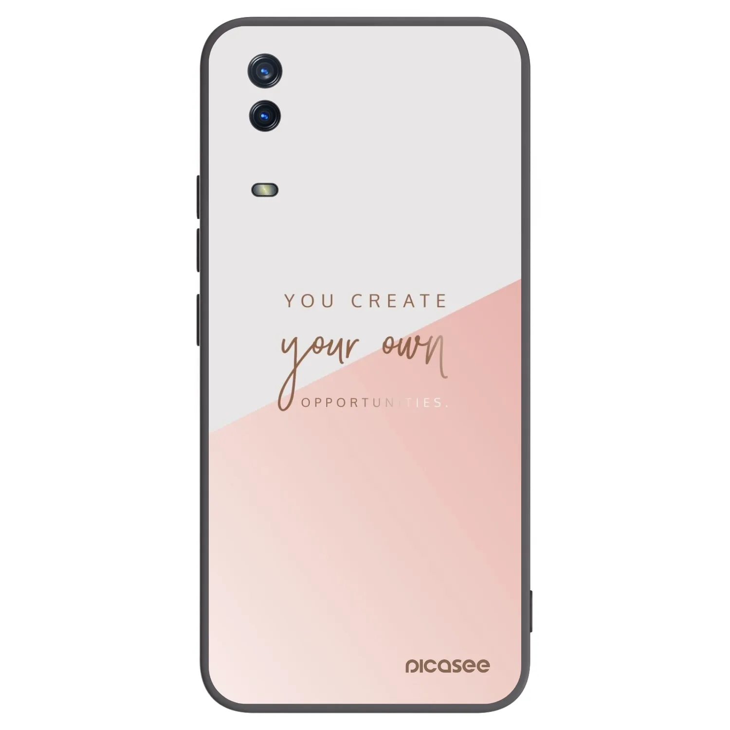 Picasee fekete szilikon tok az alábbi mobiltelefonokra Vivo Y11s - You create your own opportunities