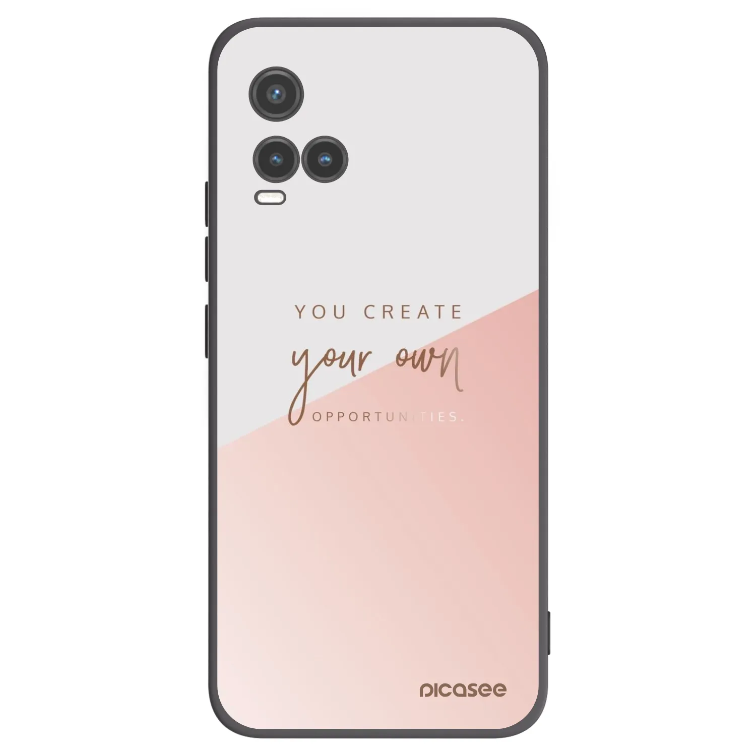 Picasee fekete szilikon tok az alábbi mobiltelefonokra Vivo Y33s - You create your own opportunities