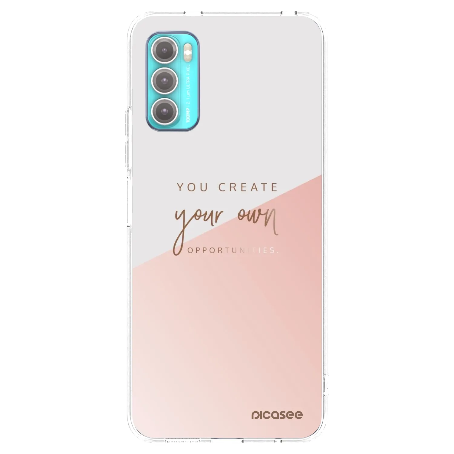 Picasee átlátszó szilikon tok az alábbi mobiltelefonokra Motorola Moto G60 - You create your own opportunities
