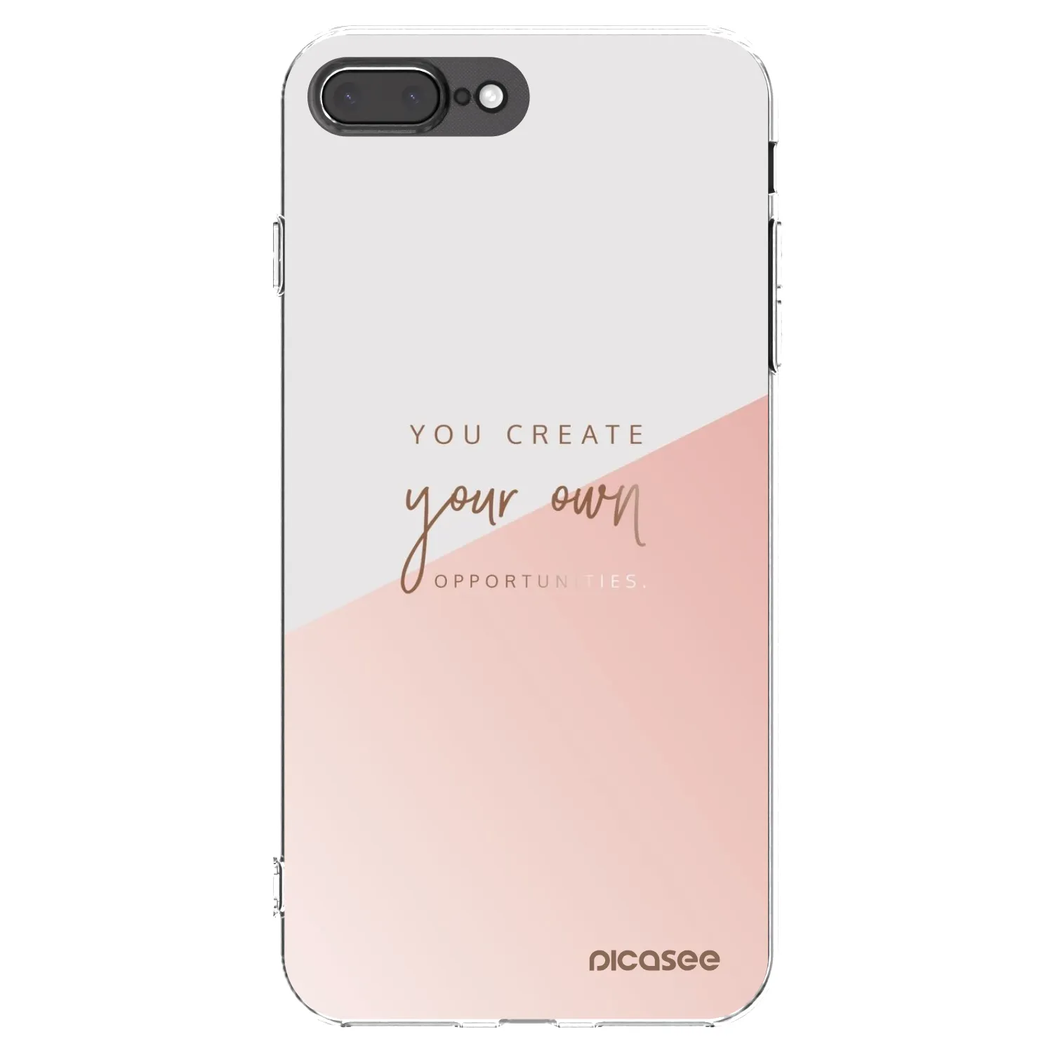 Picasee átlátszó szilikon tok az alábbi mobiltelefonokra Apple iPhone 7 Plus - You create your own opportunities