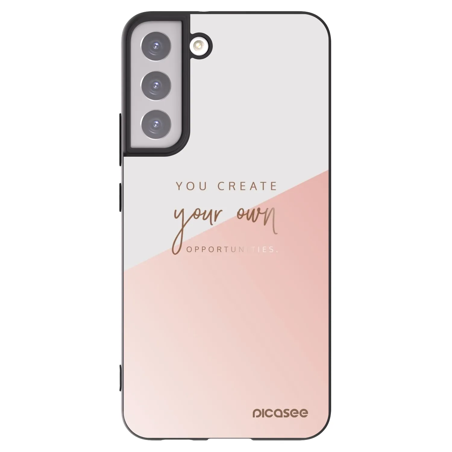 Picasee fekete szilikon tok az alábbi mobiltelefonokra Samsung Galaxy S22+ 5G - You create your own opportunities
