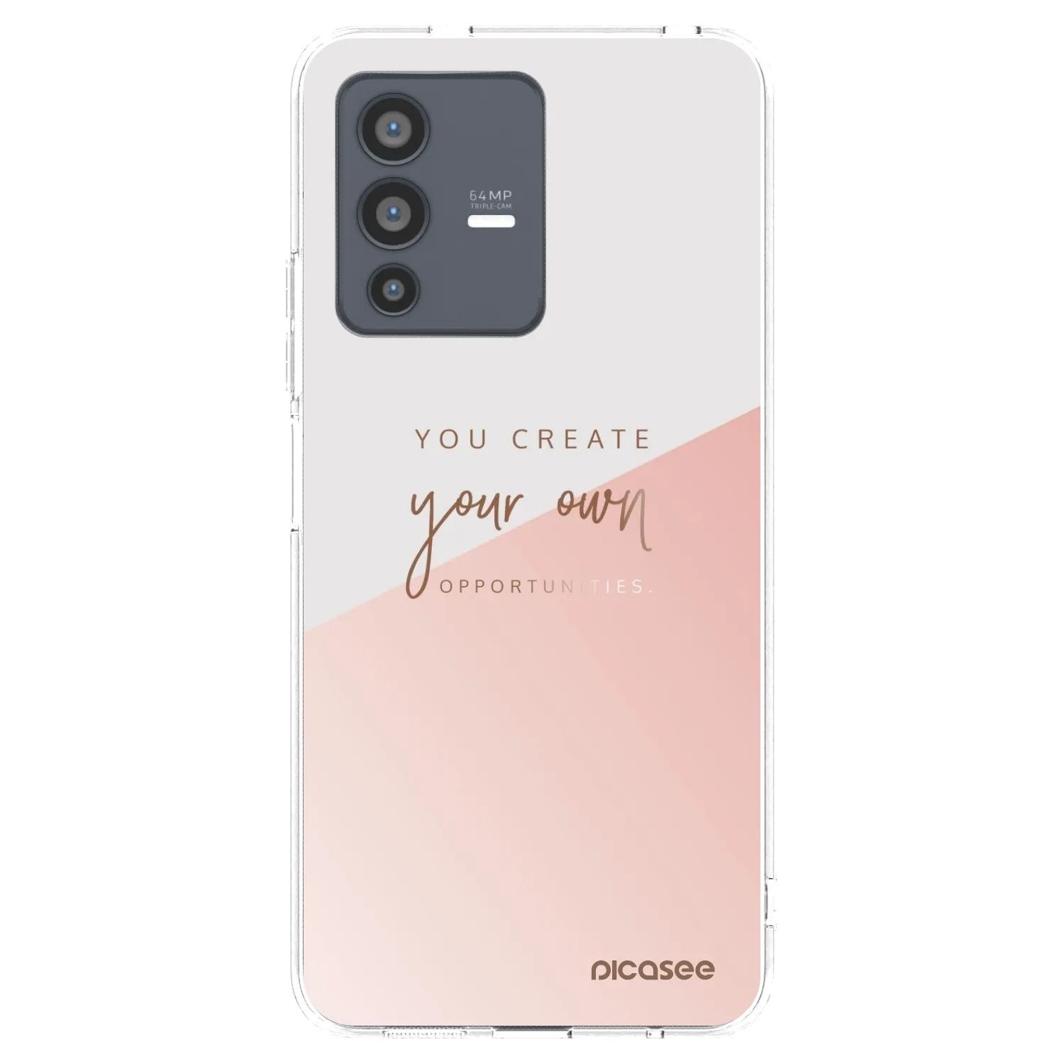 Picasee átlátszó szilikon tok az alábbi mobiltelefonokra Vivo V23 5G - You create your own opportunities